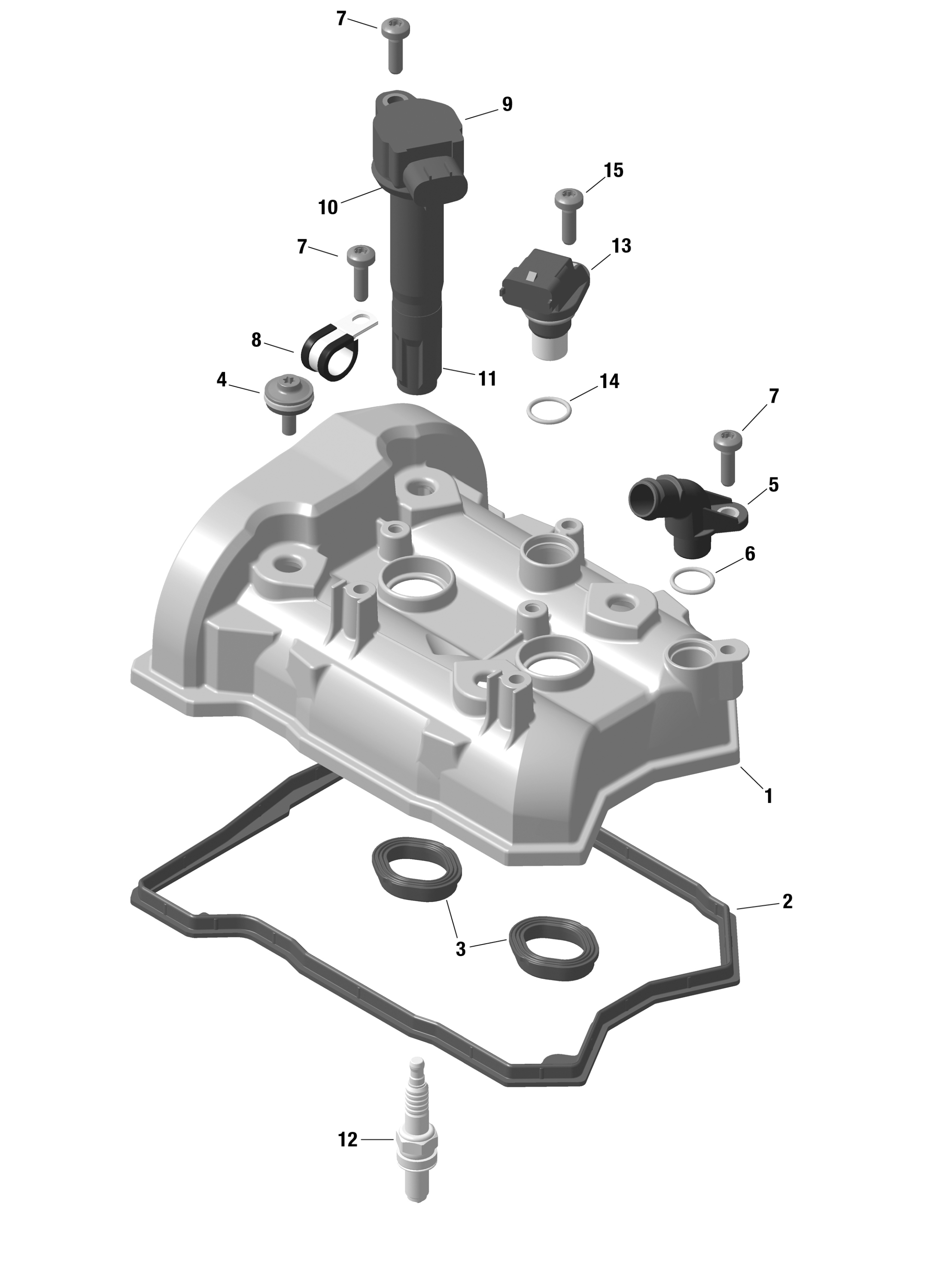 Схема узла: ROTAX - Valve Cover