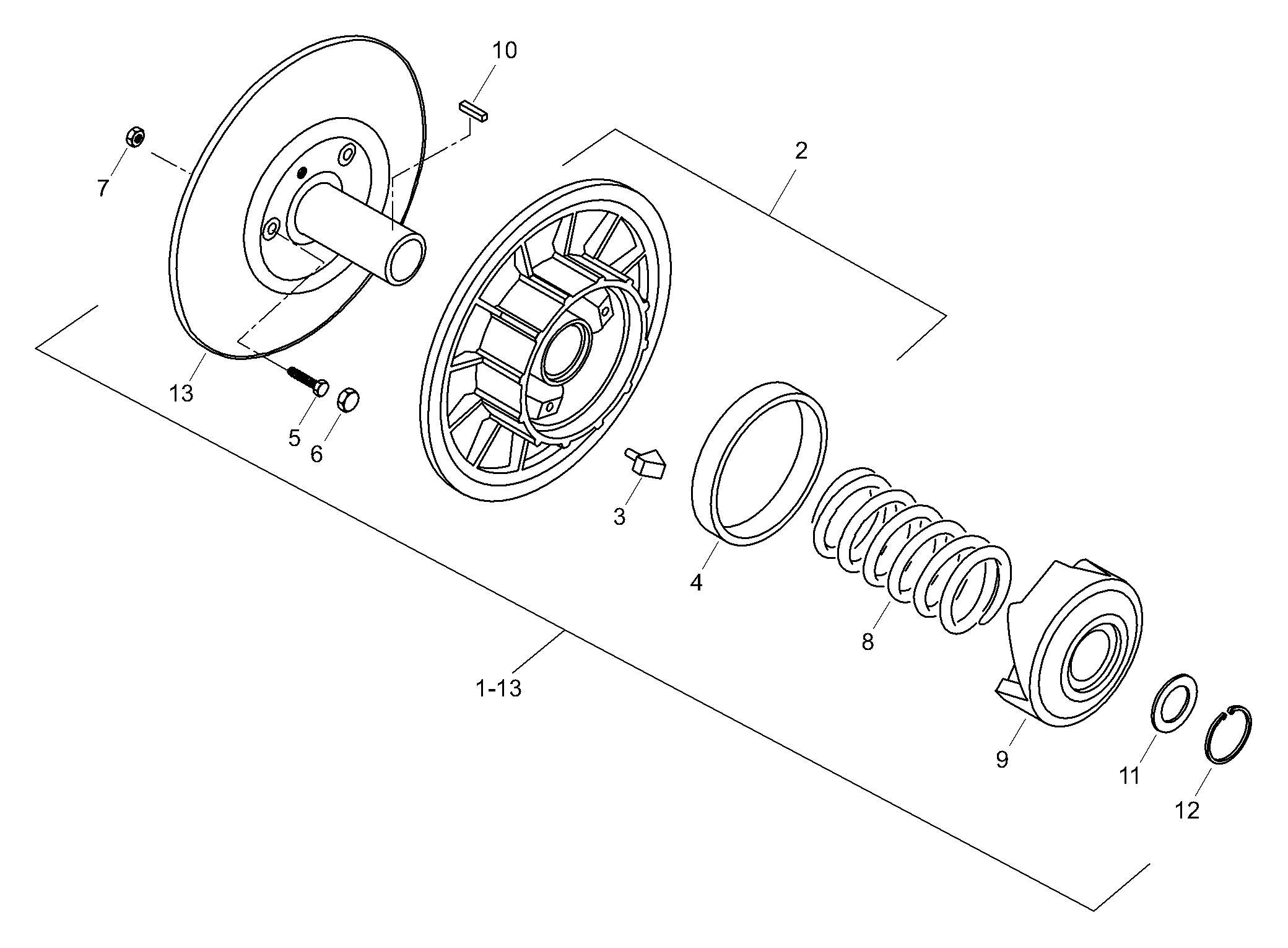 Схема узла: Driven Pulley