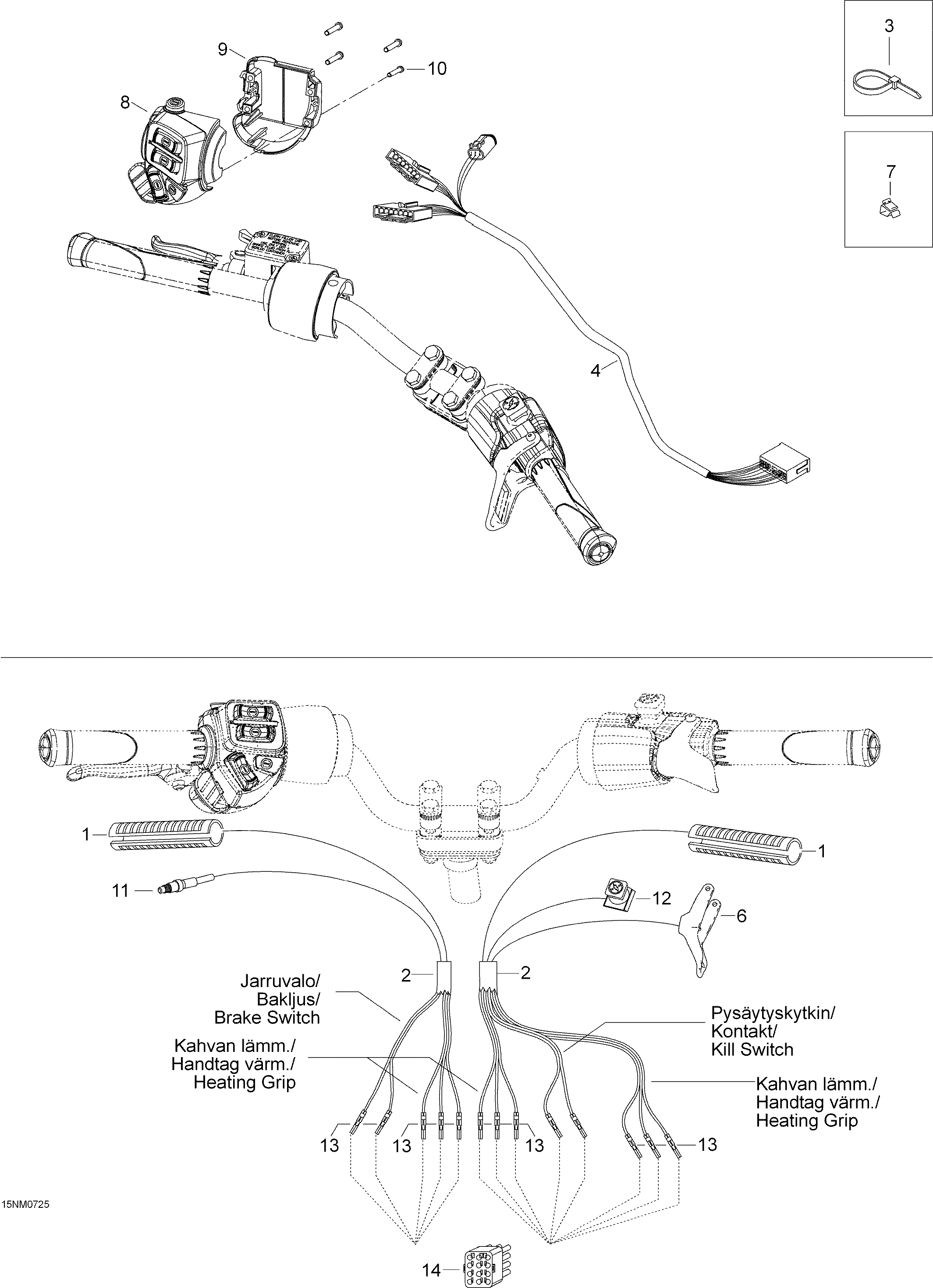 Схема узла: Steering Harness _15L0901