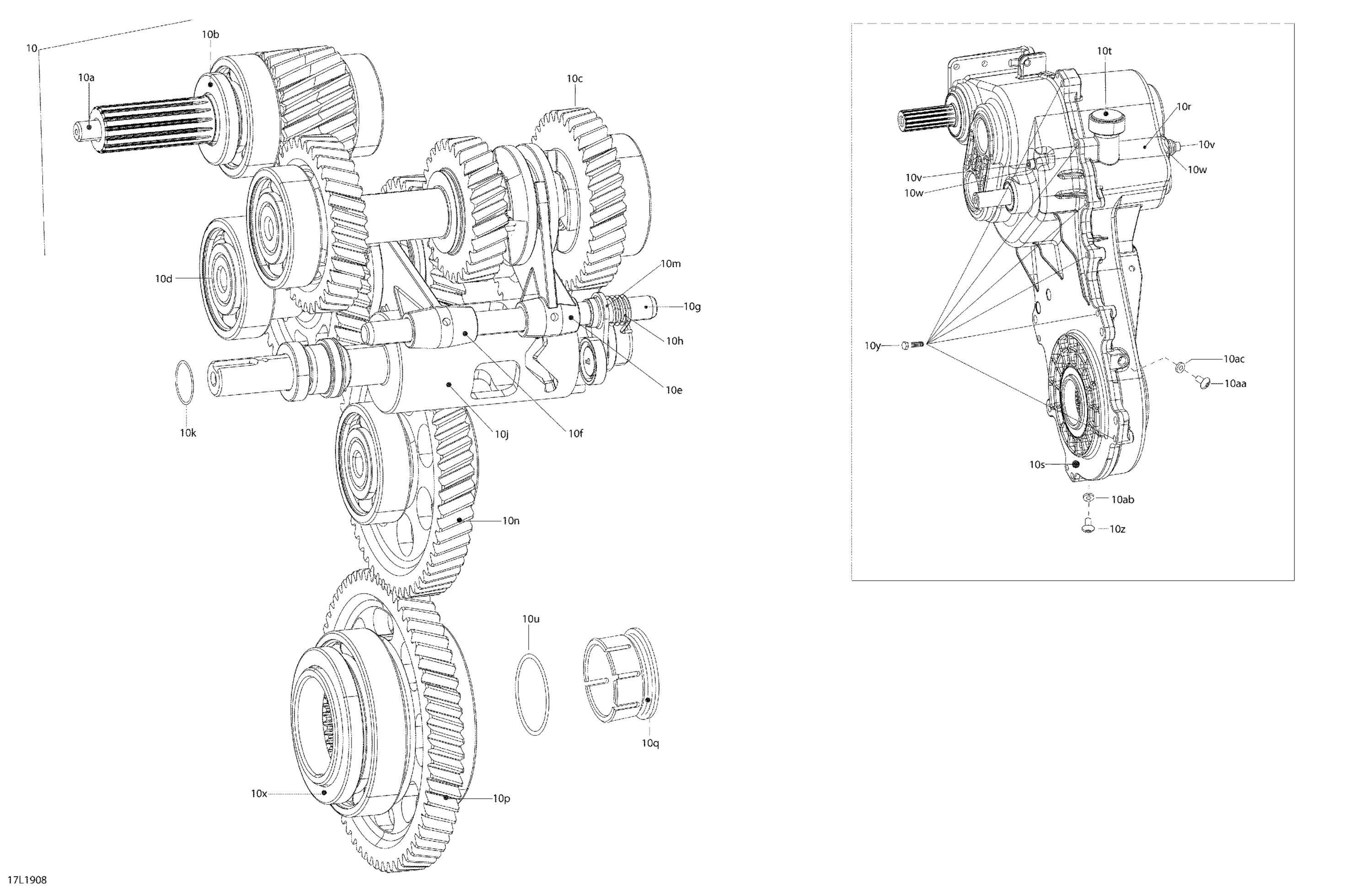 Transmission Fast Ratio - 900 ACE