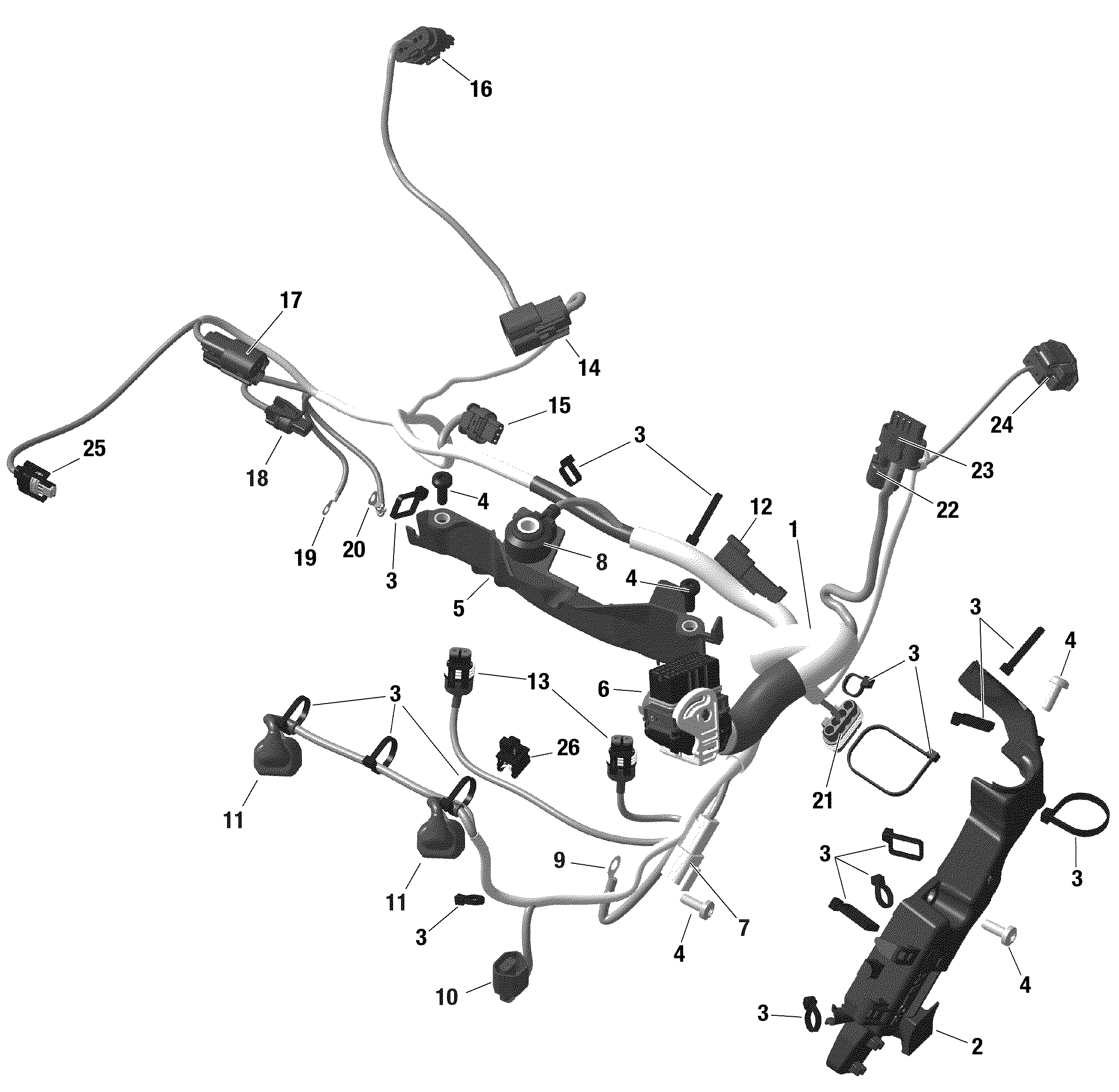 Rotax - Engine Harness - Turbo