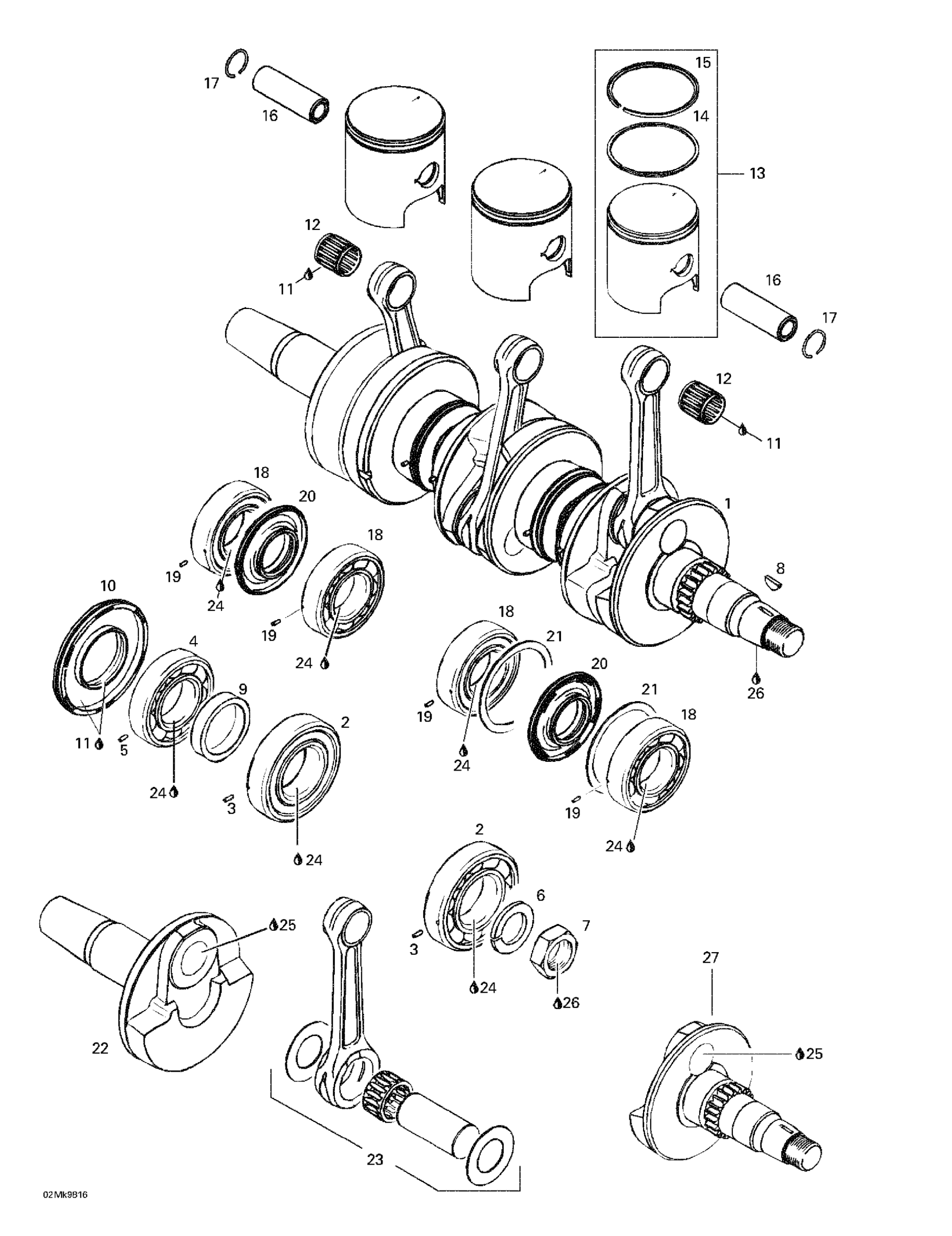 Crankshaft And Pistons