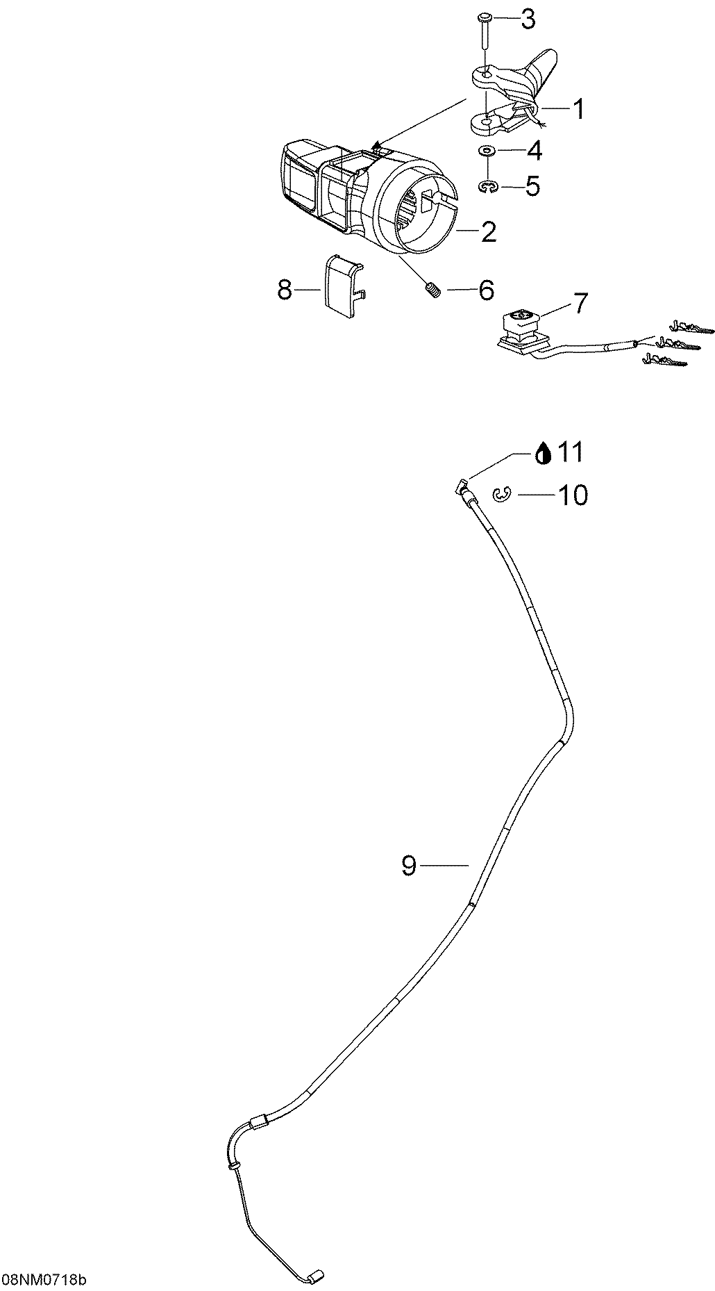 Throttle handle And Housing