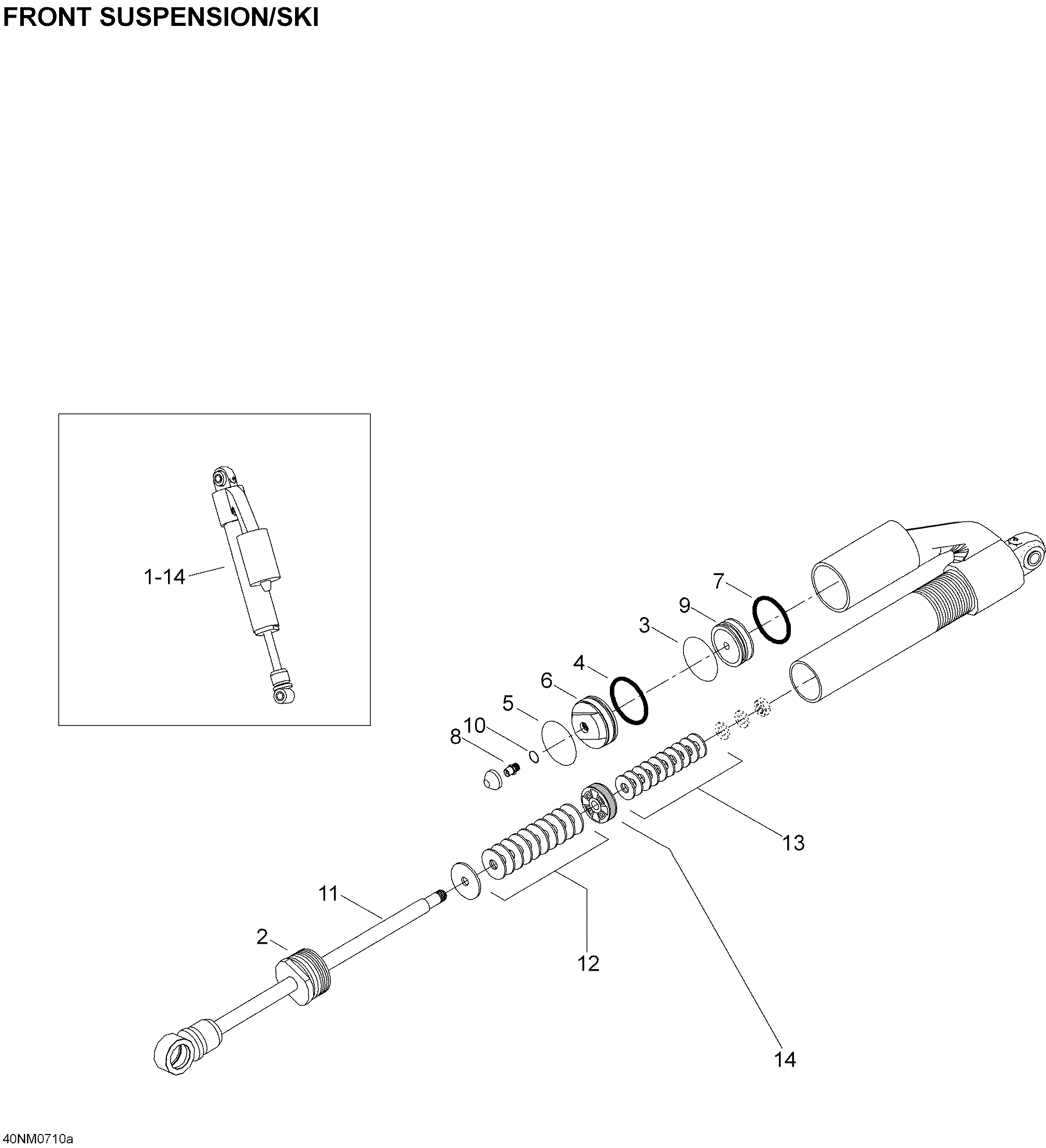 Схема узла: Take Apart Shock, Ski