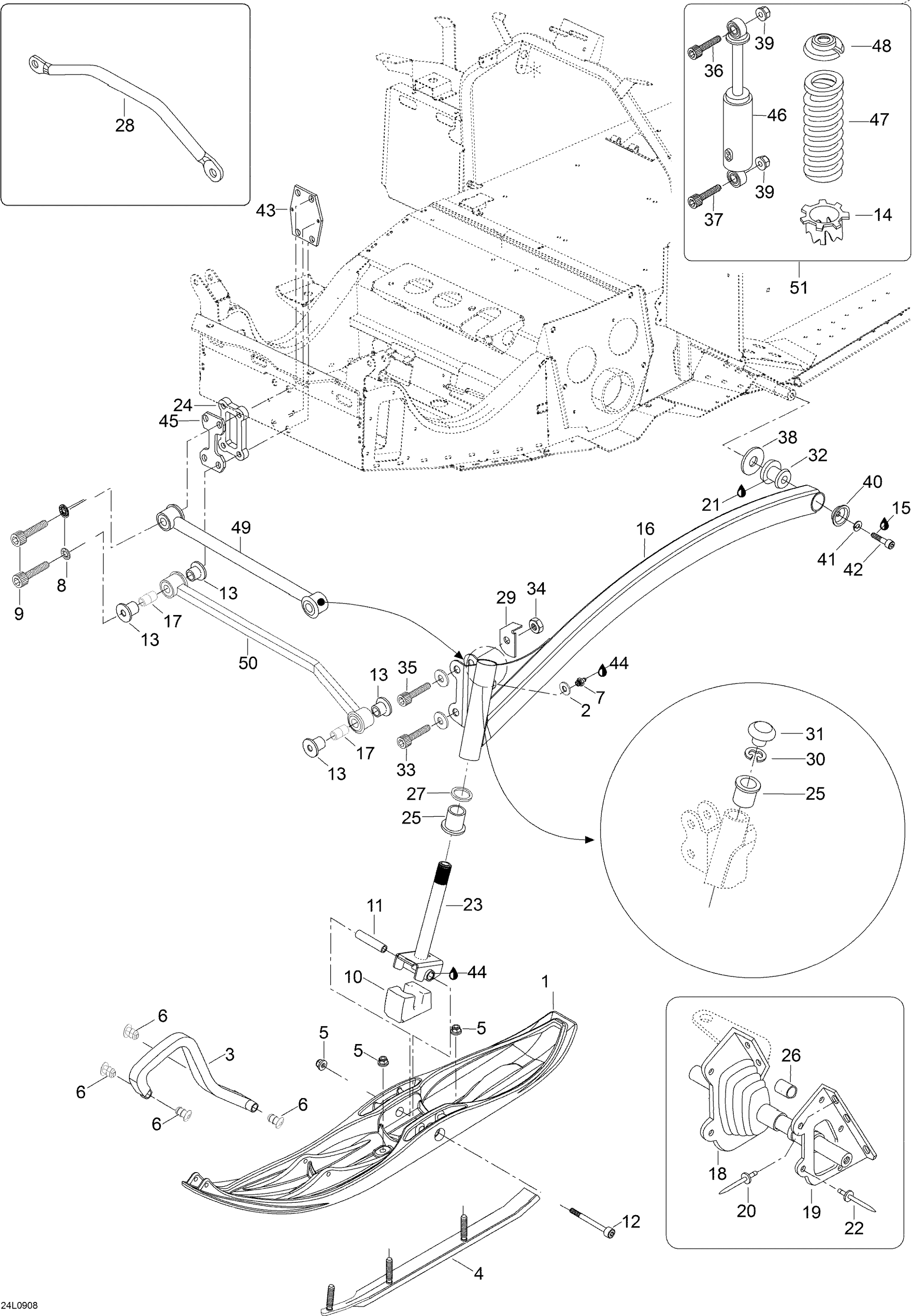 Front Suspension And Ski