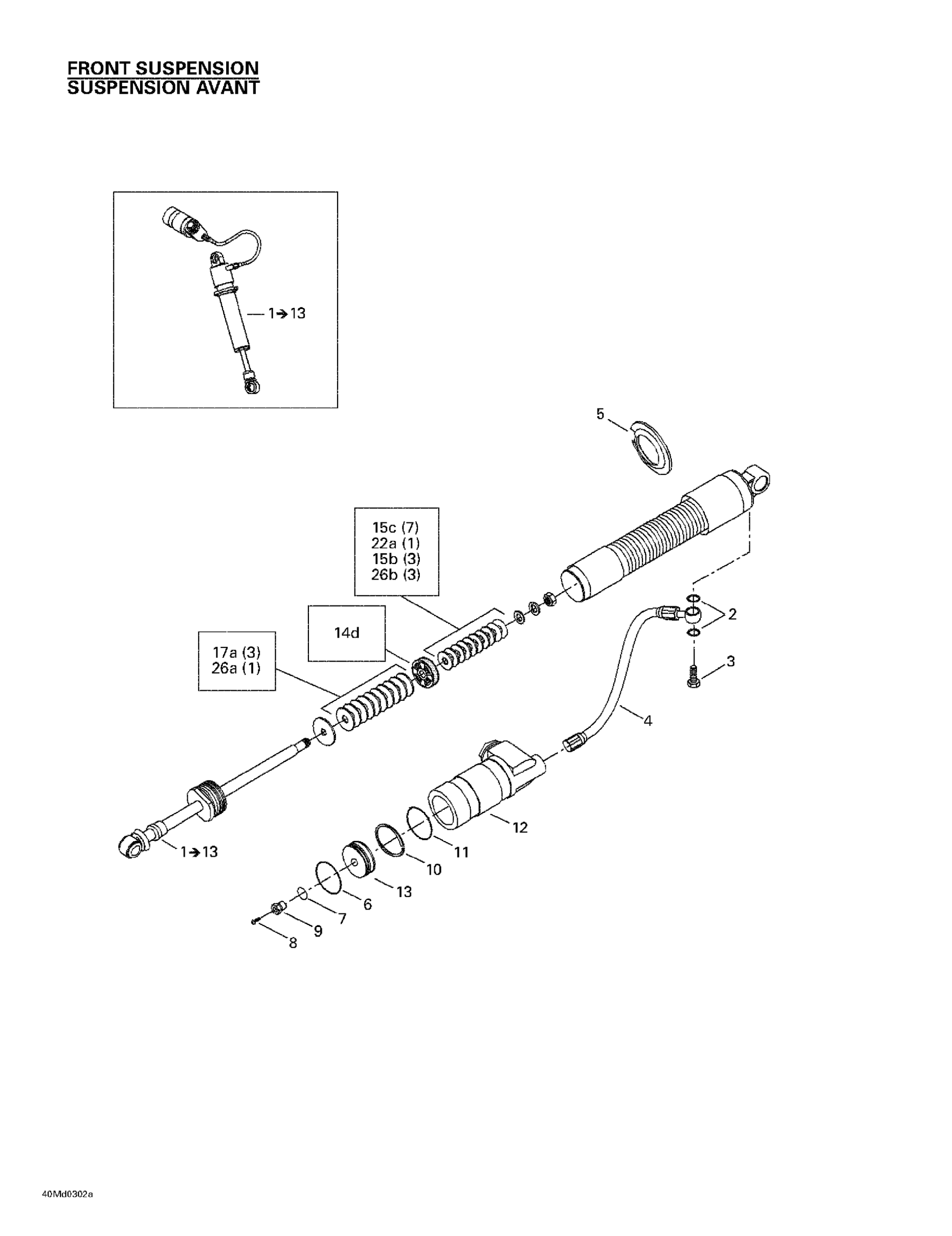 Front Take Apart Shocks