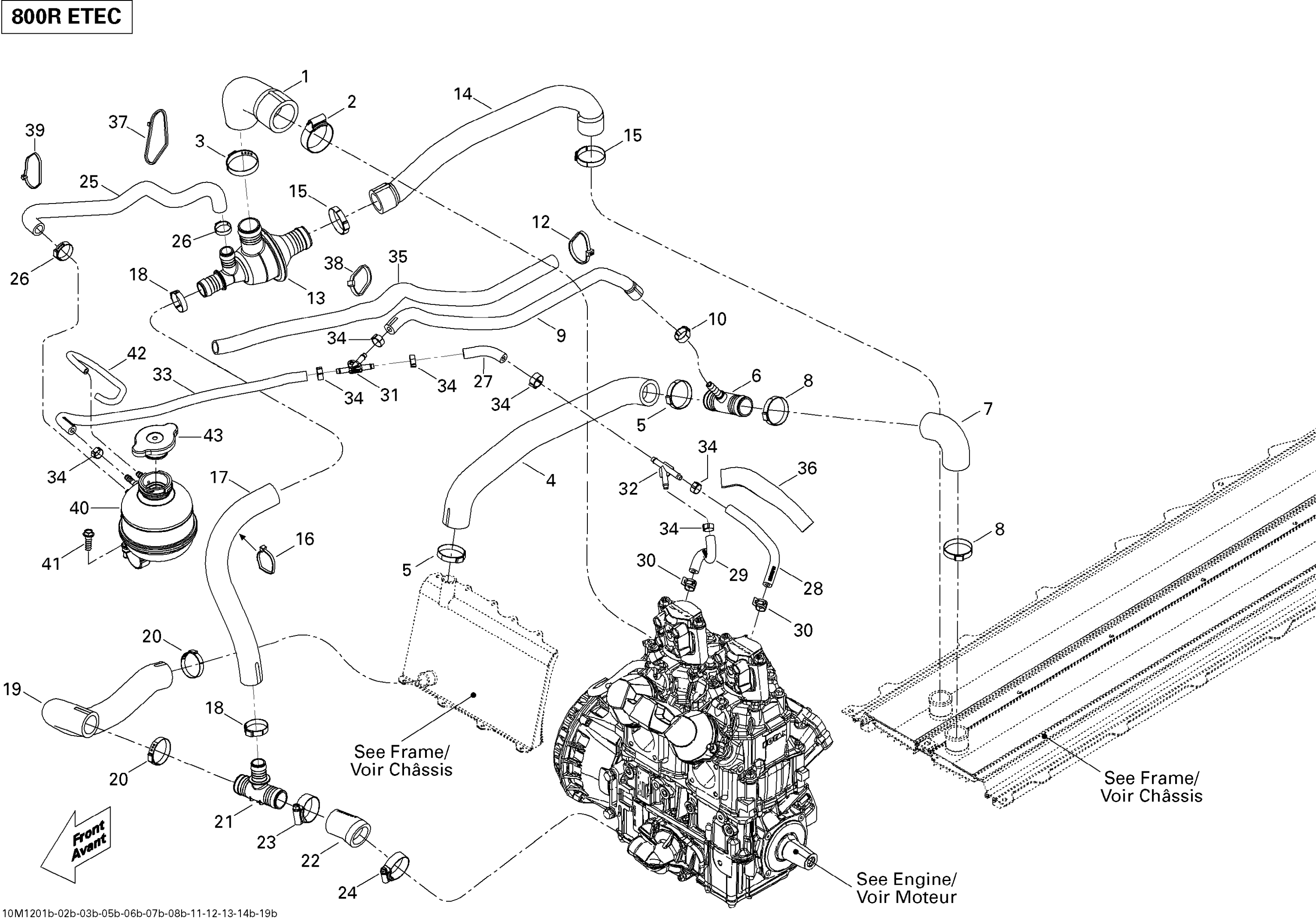 Схема узла: Cooling System 800RETEC