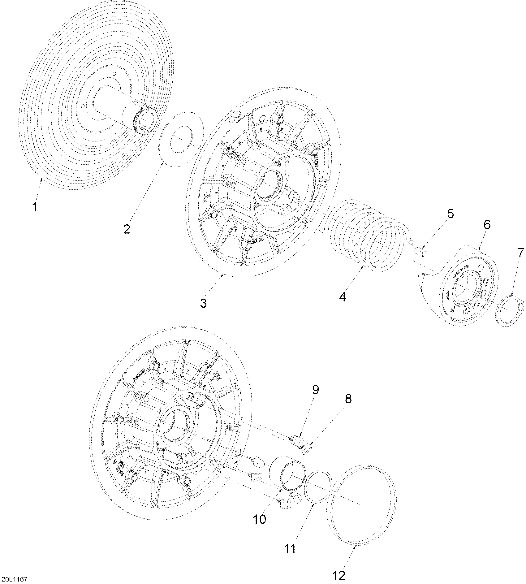 Схема узла: Driven Pulley