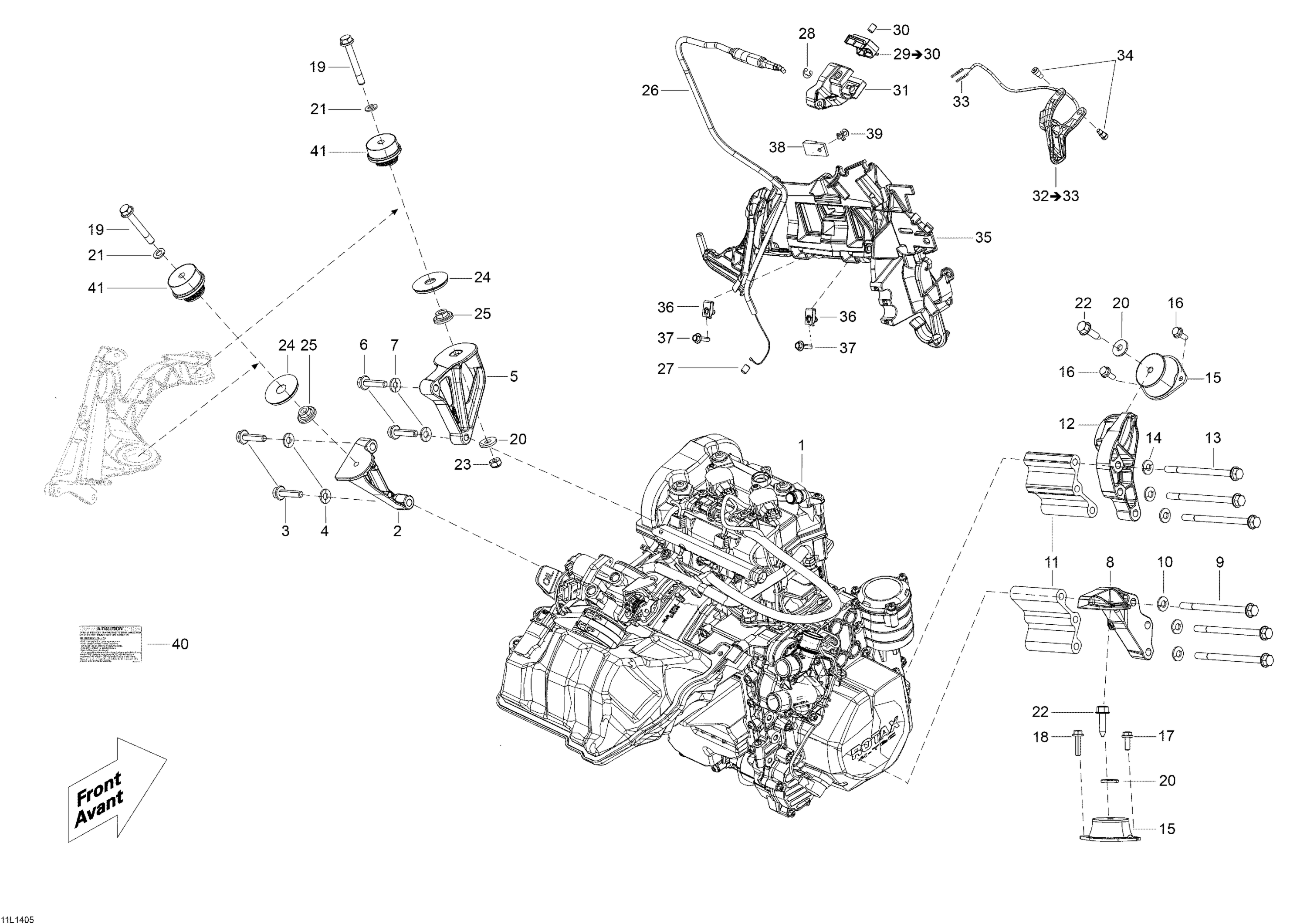 Engine And Engine Support