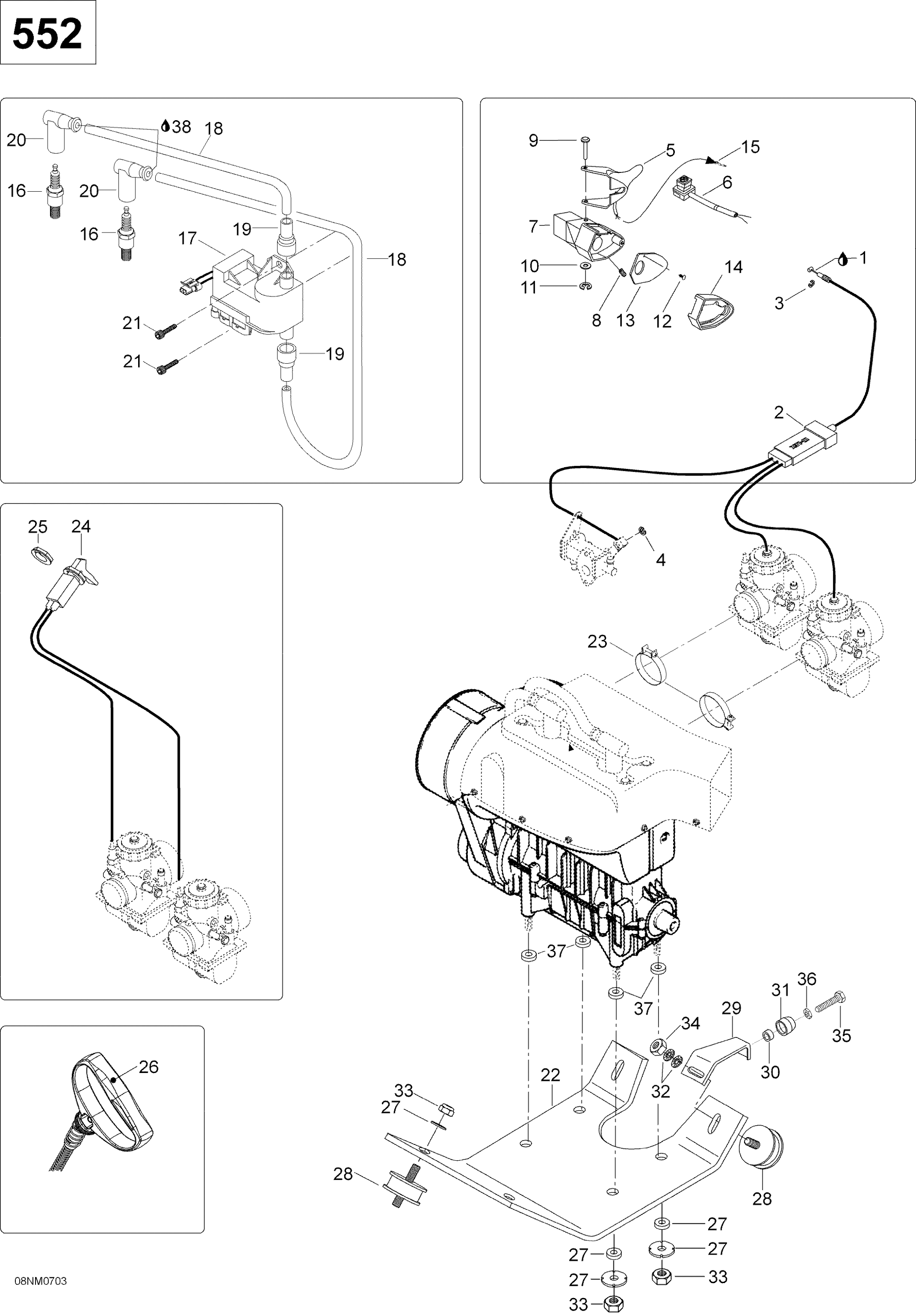 Схема узла: Engine And Engine Support