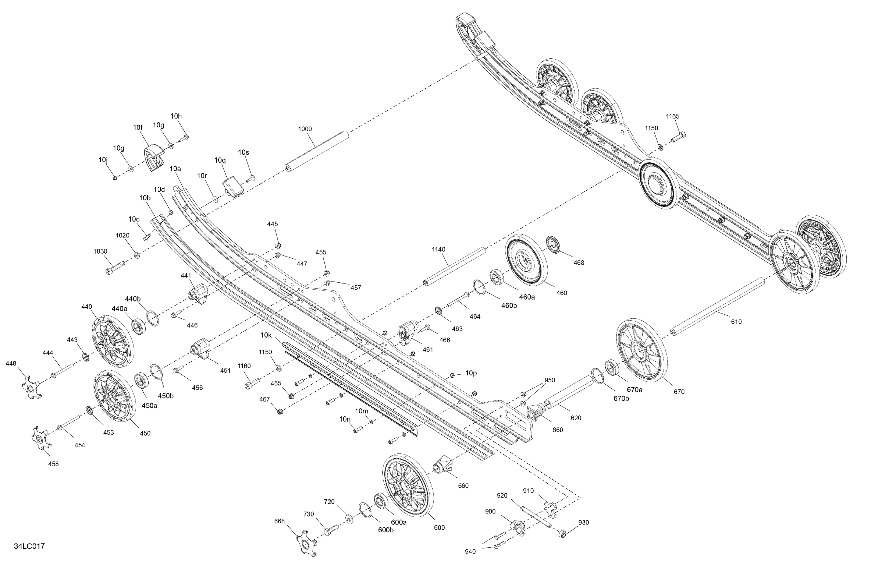 Схема узла: Suspension - Rear - Lower Section