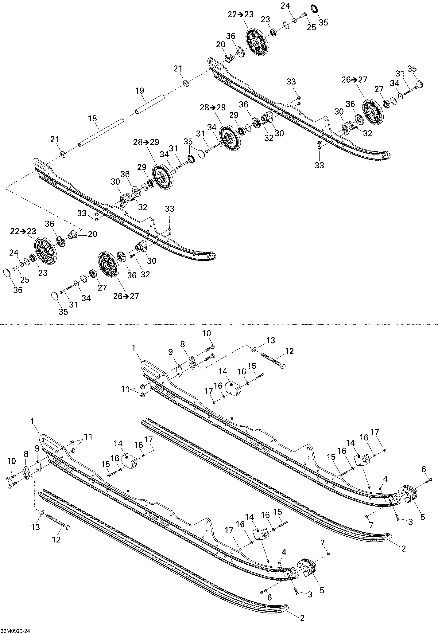 Схема узла: Rear Suspension