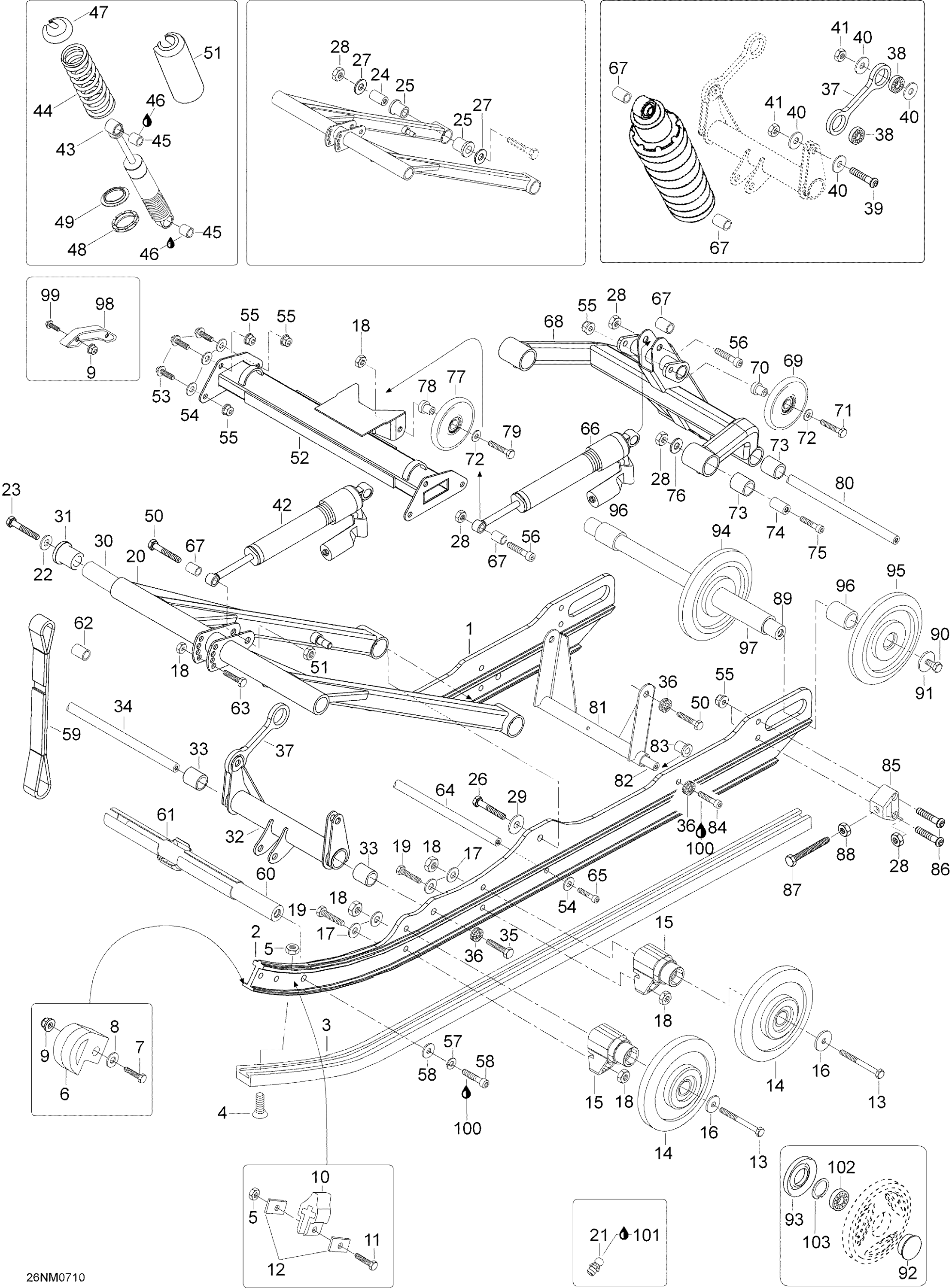 Схема узла: Rear Suspension