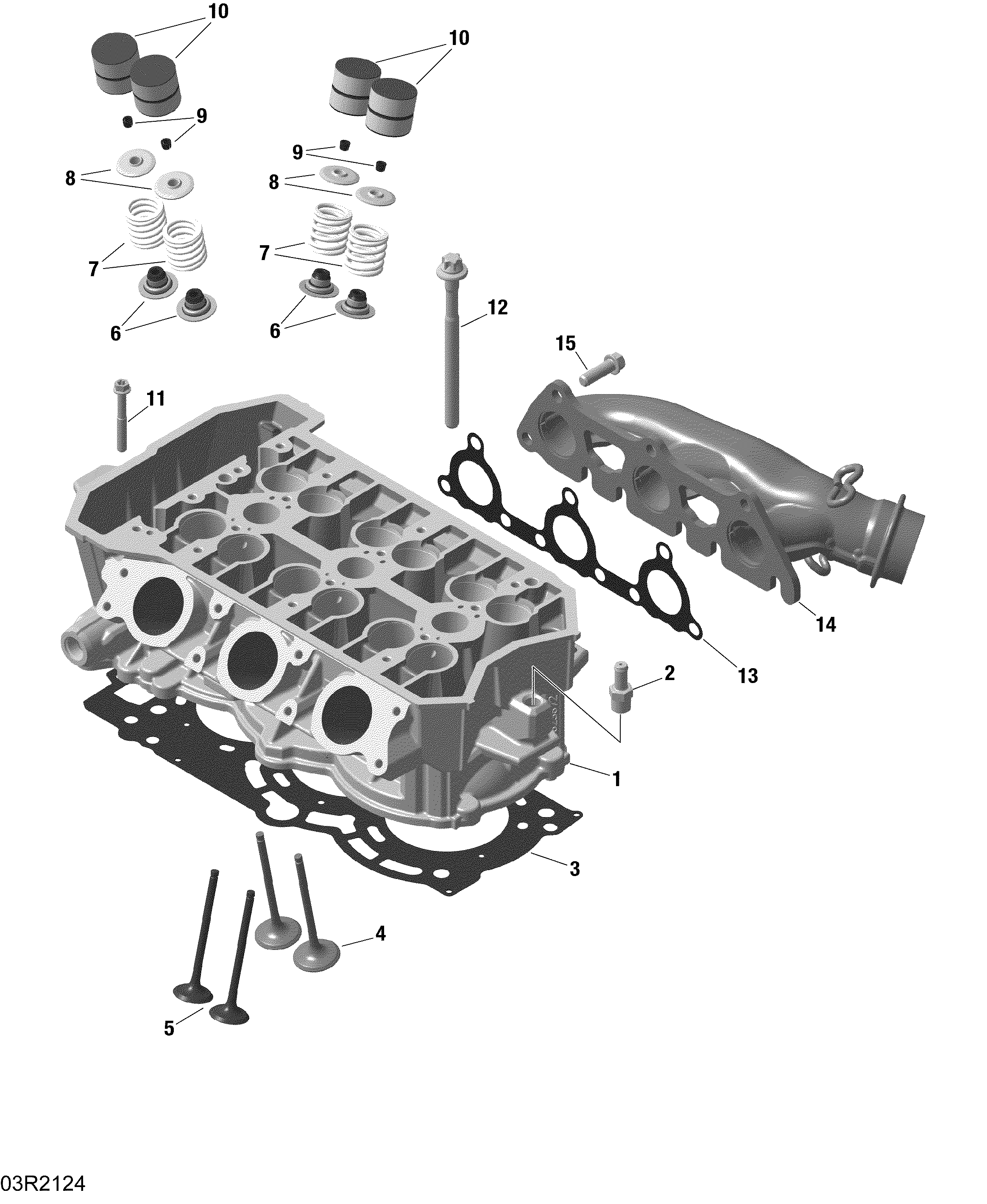 ROTAX - Cylinder Head And Exhaust Manifold