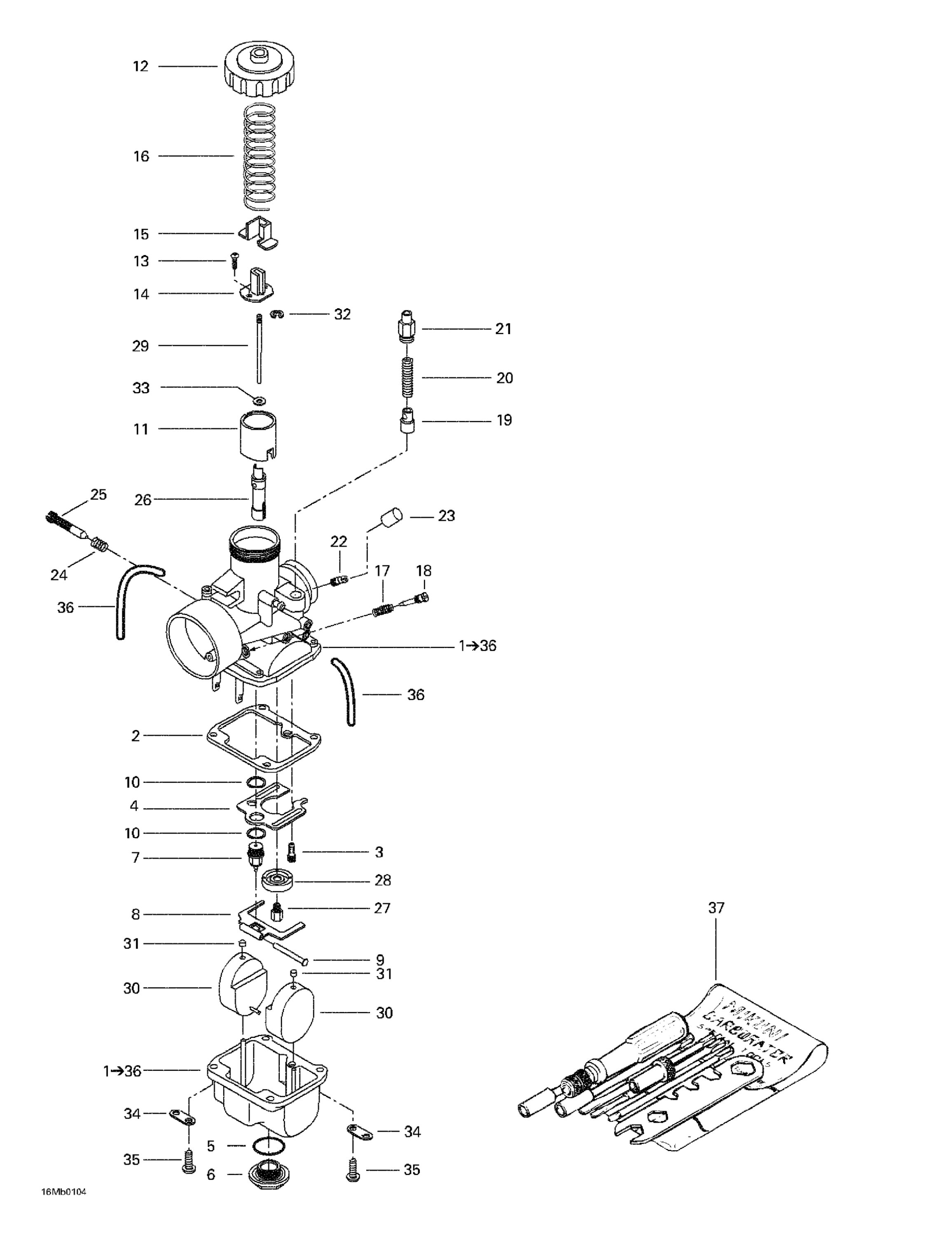 Схема узла: Carburetors