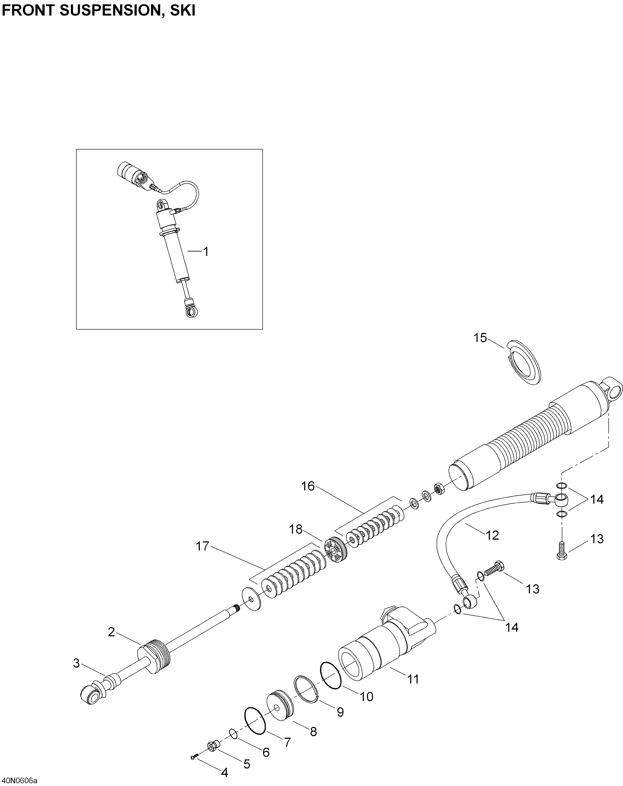 Схема узла: Take Apart Shock, Ski