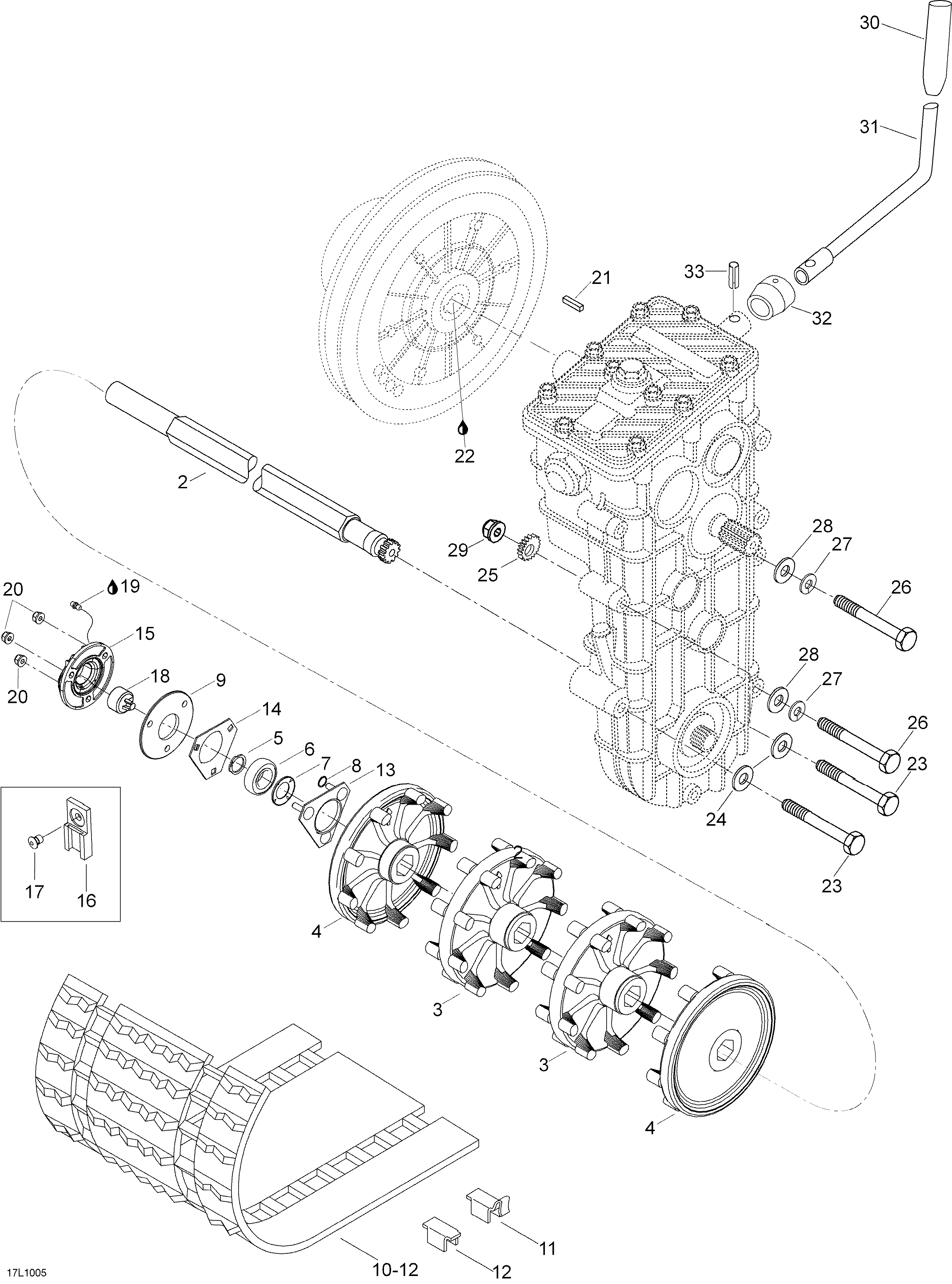 Схема узла: Drive Axle And Track