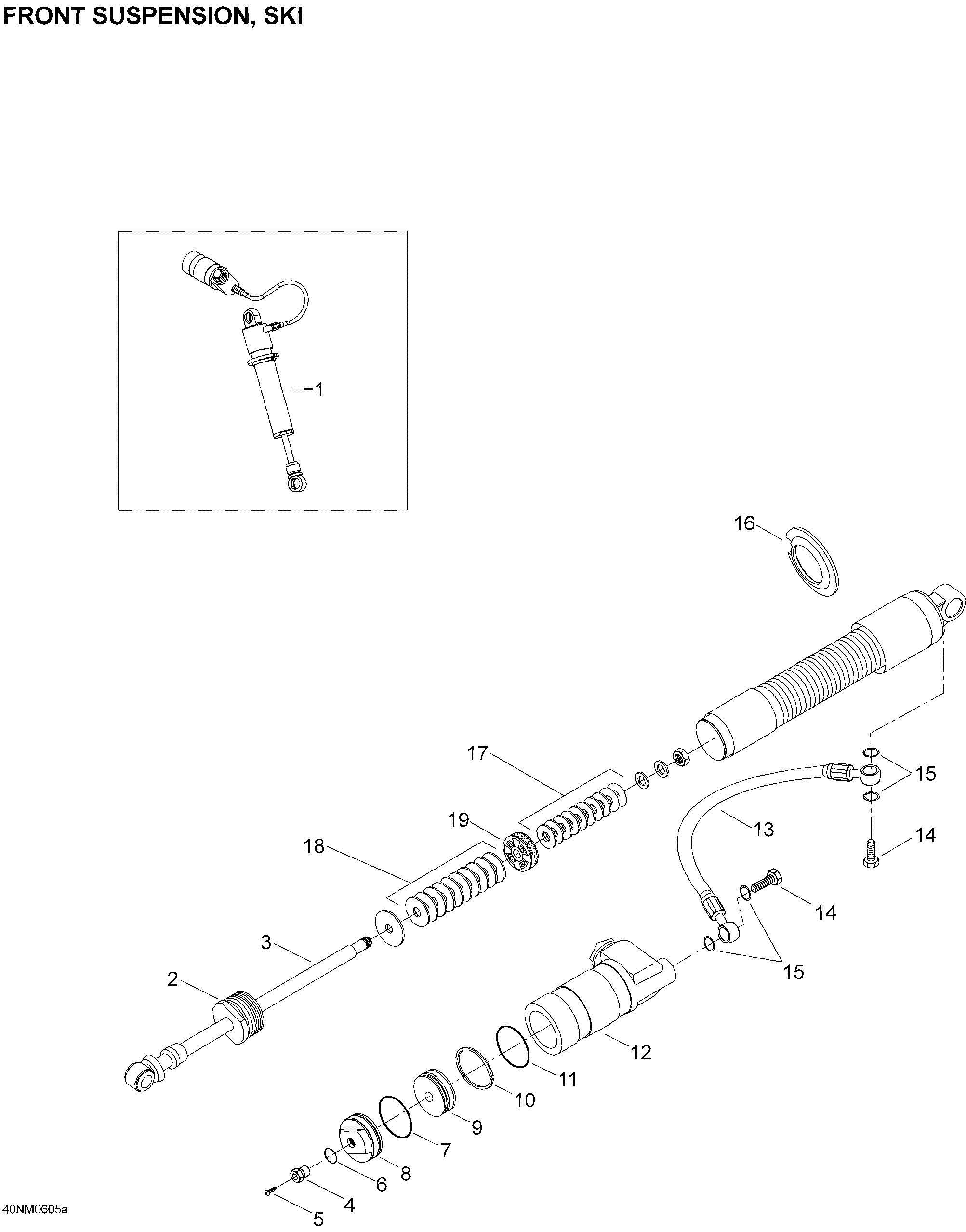 Схема узла: Take Apart Shock, Ski