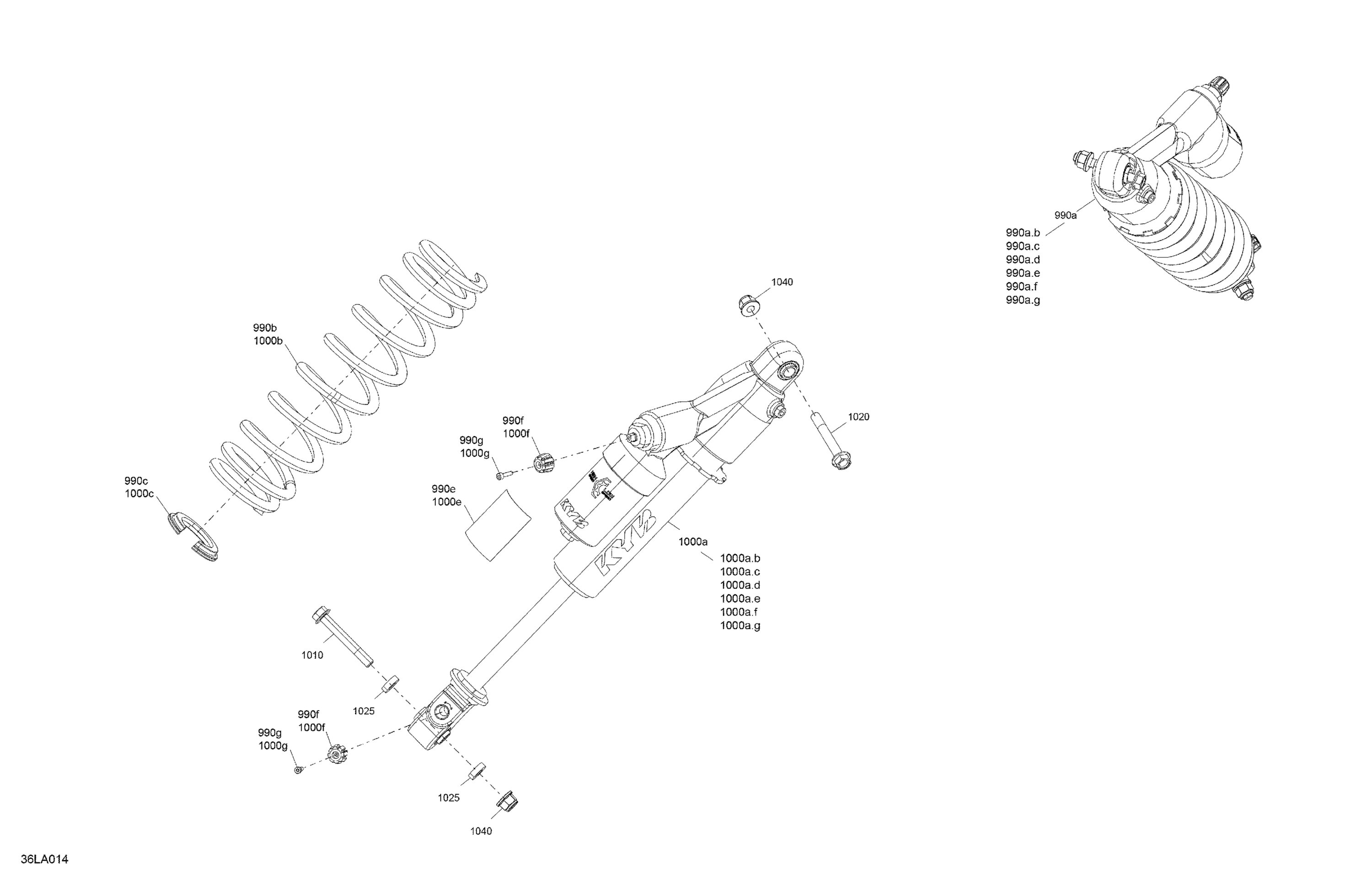 Схема узла: Suspension - Front Shocks