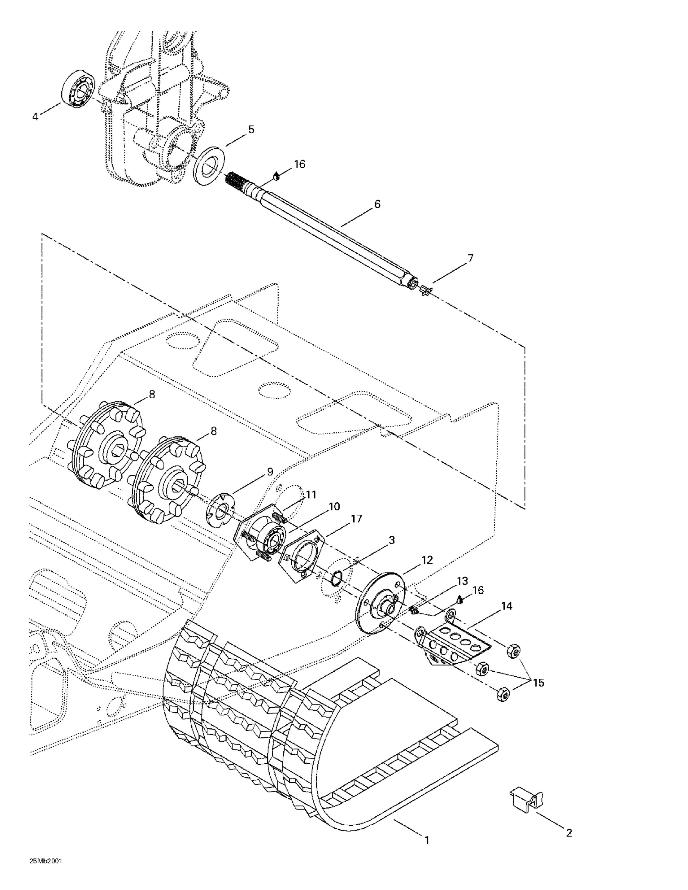 Схема узла: Drive Axle And Track