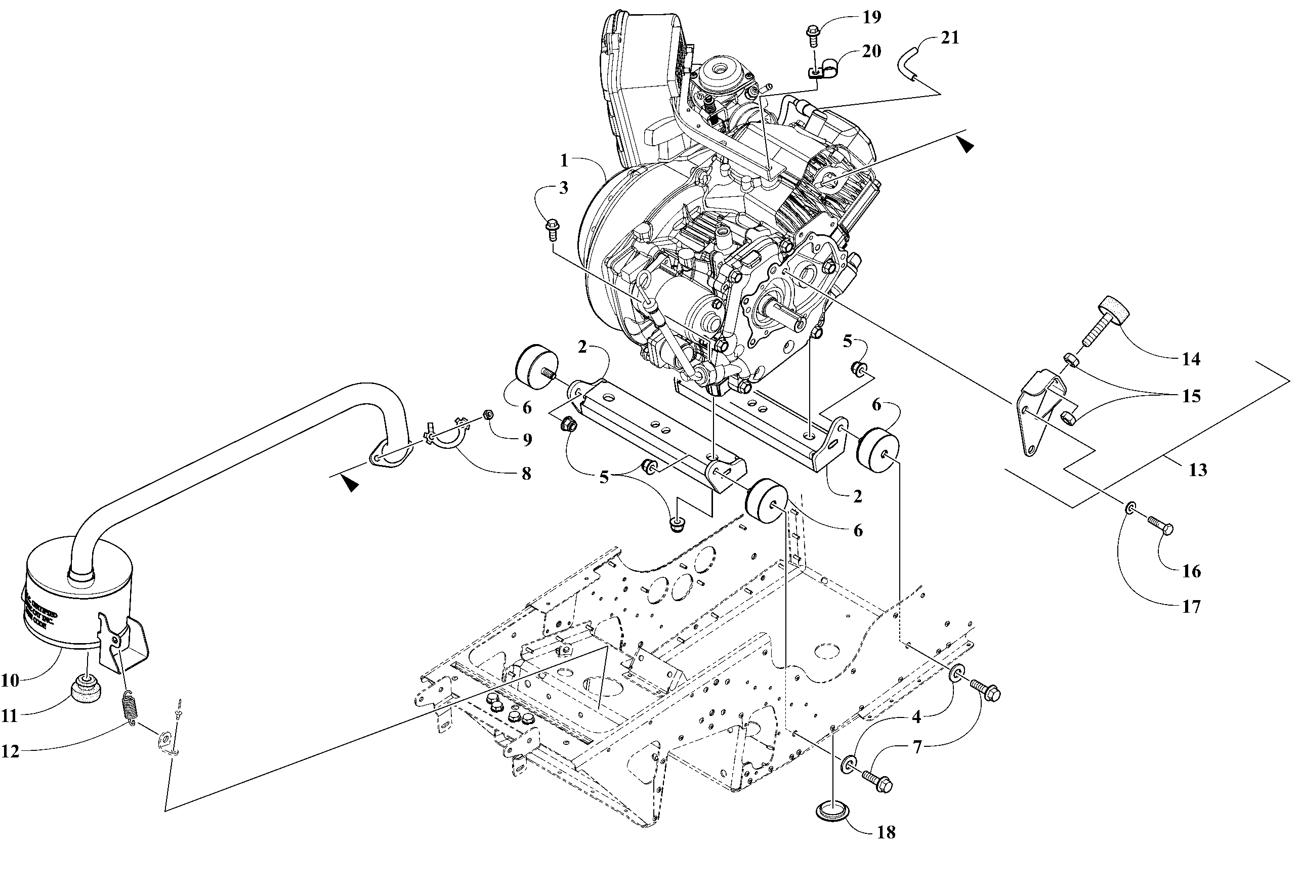 Engine, Exhaust and Components