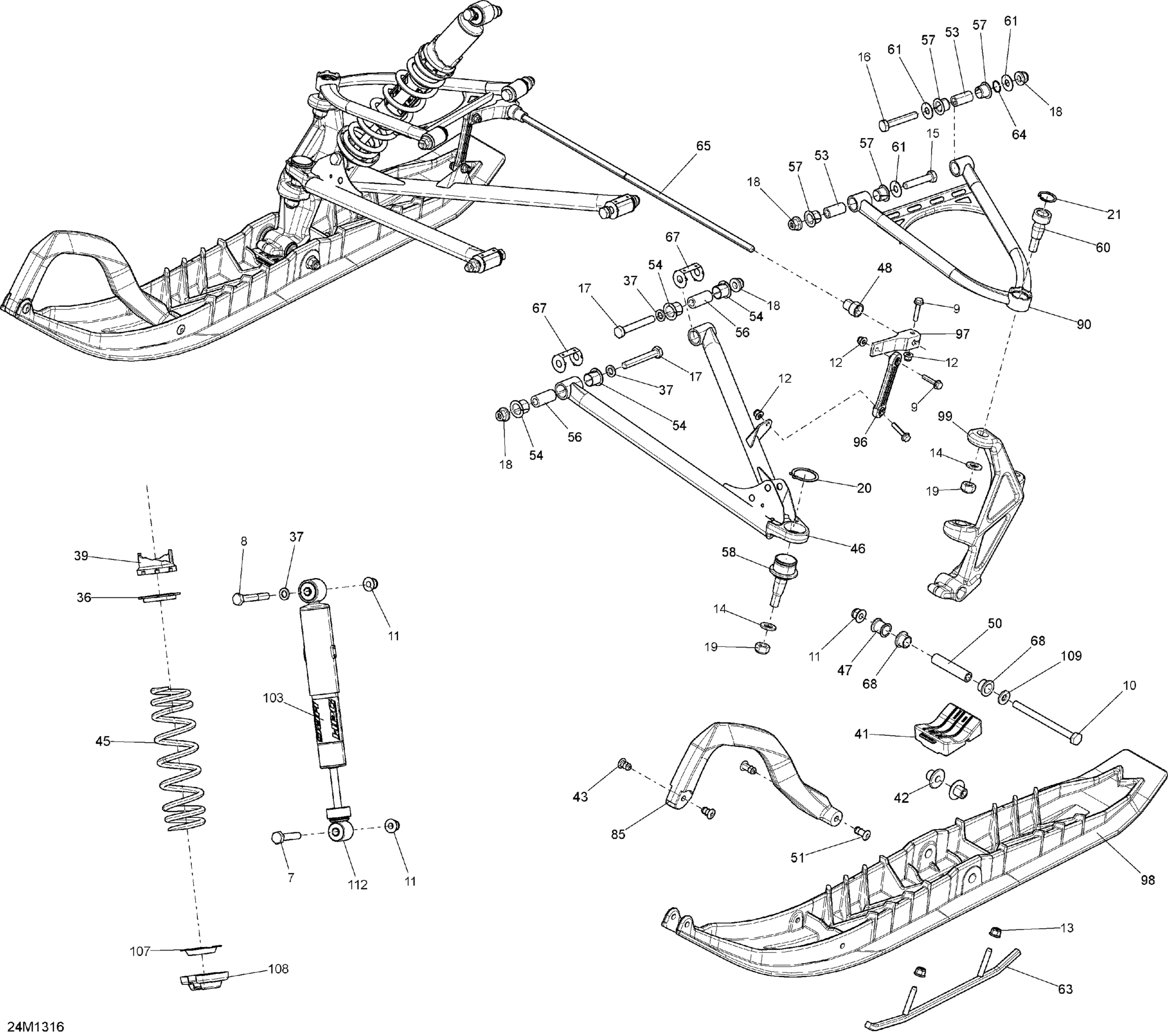 Front Suspension And Ski