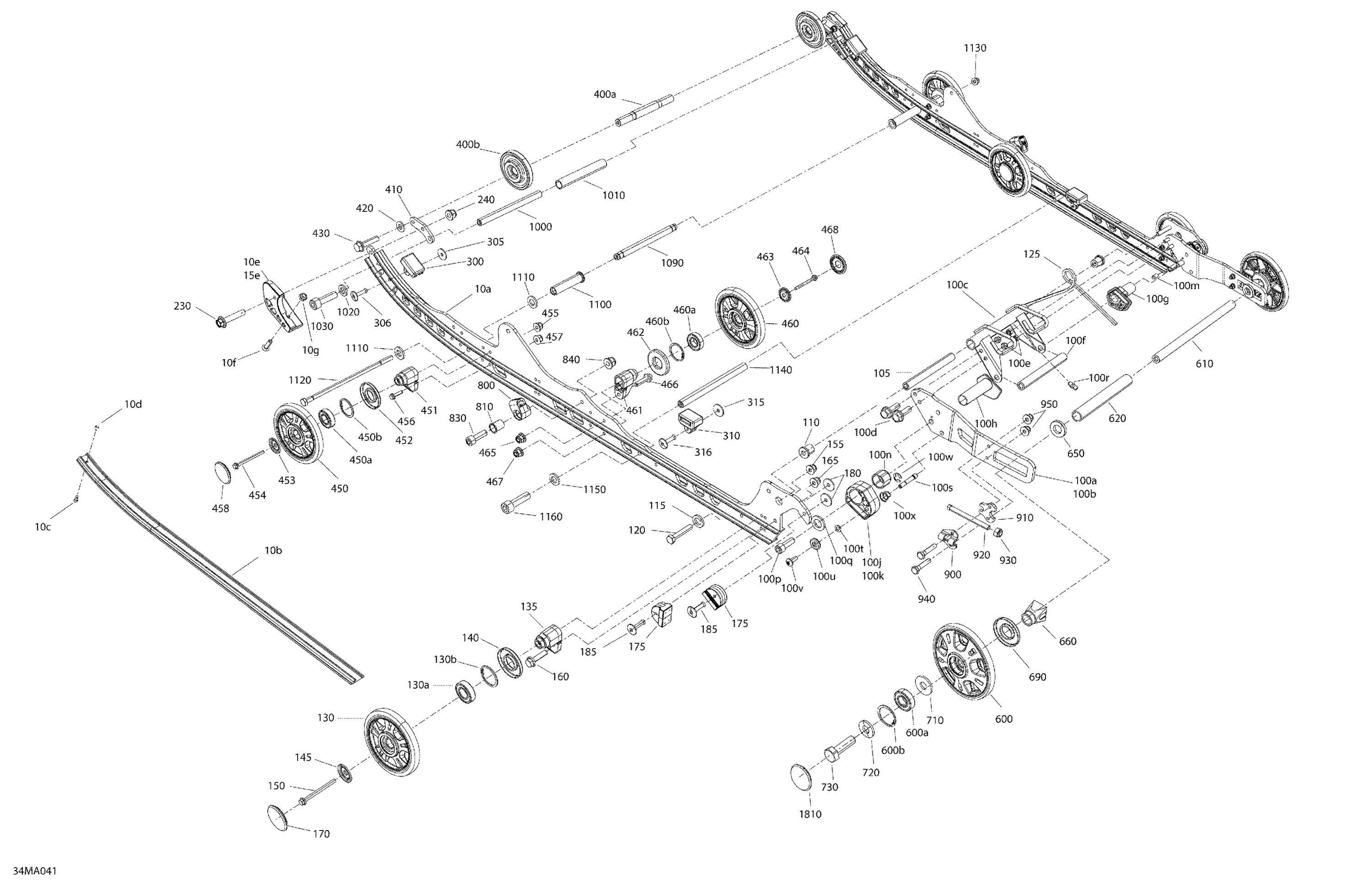 Схема узла: Suspension - Rear - Lower Section