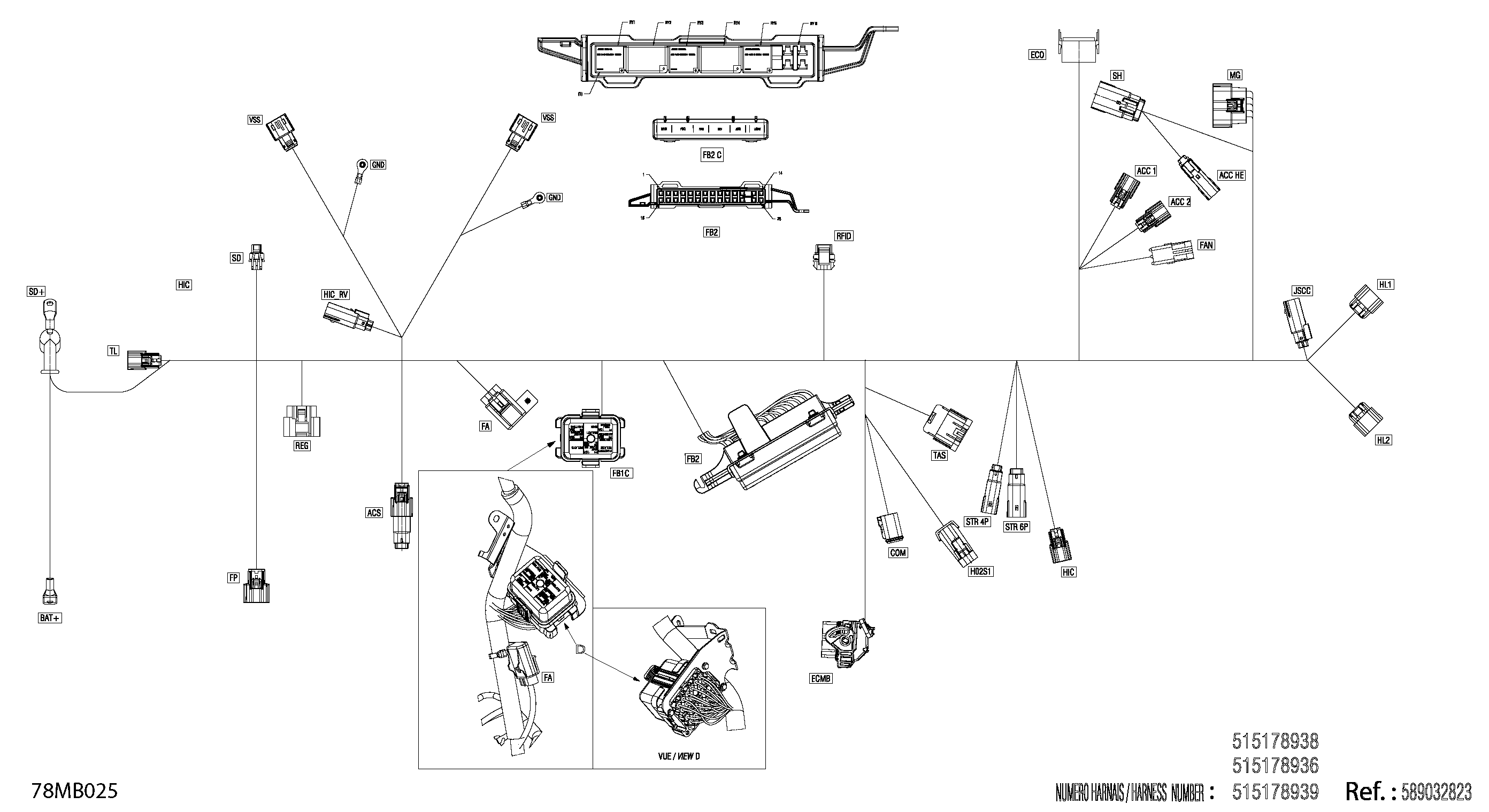 Electric - Main Harness - 515178936