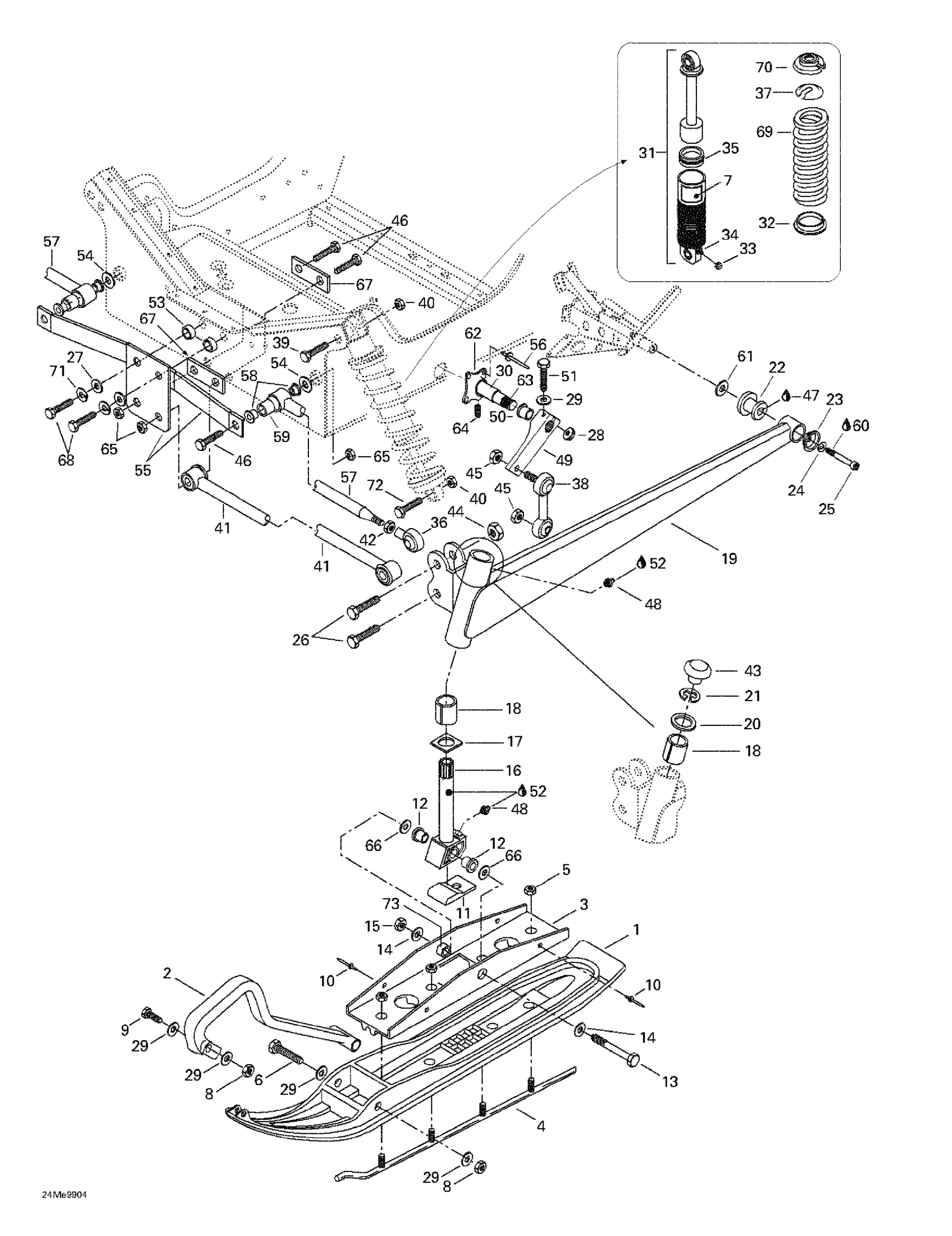 Front Suspension And Ski