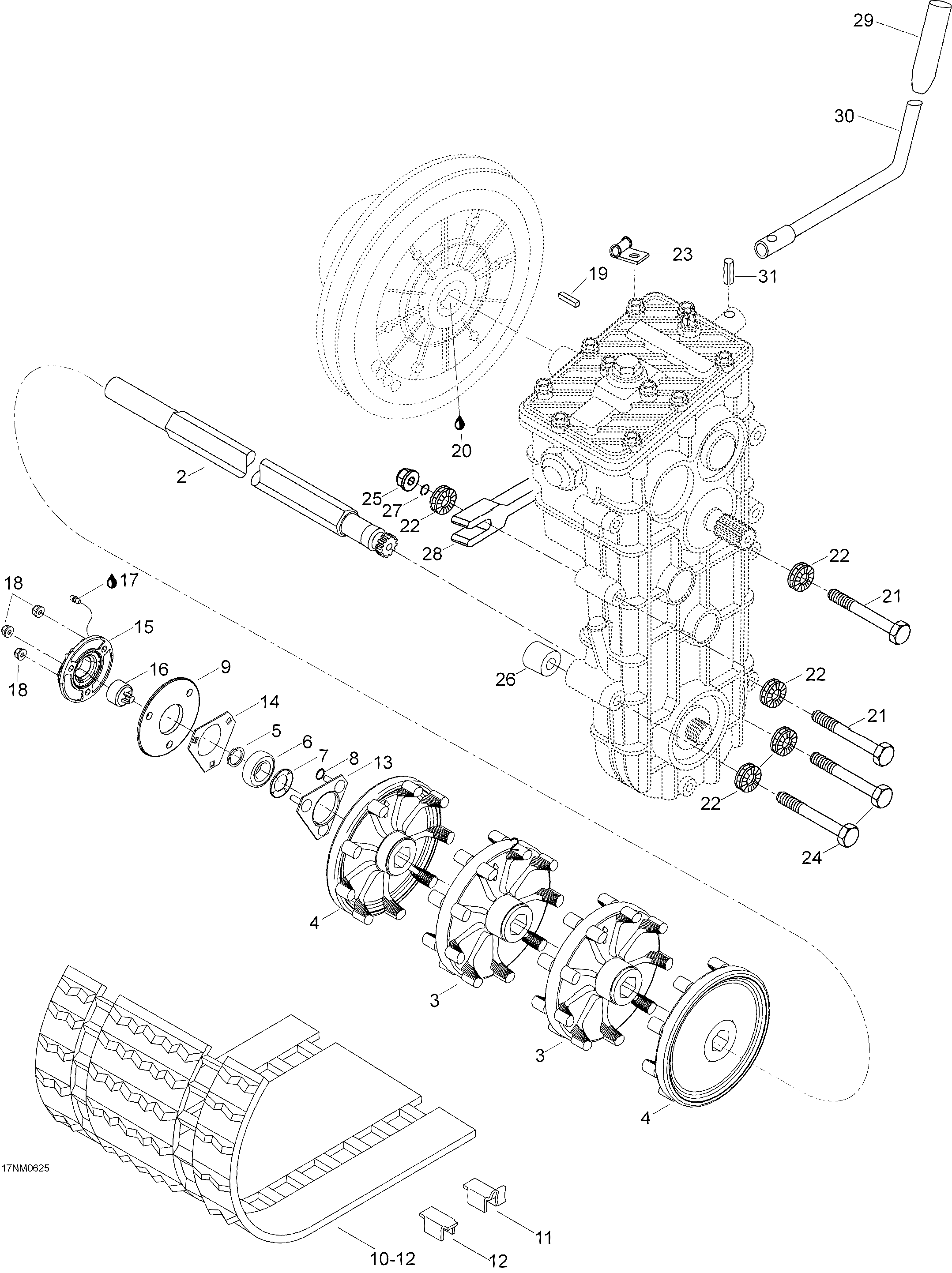 Схема узла: Drive Axle And Track