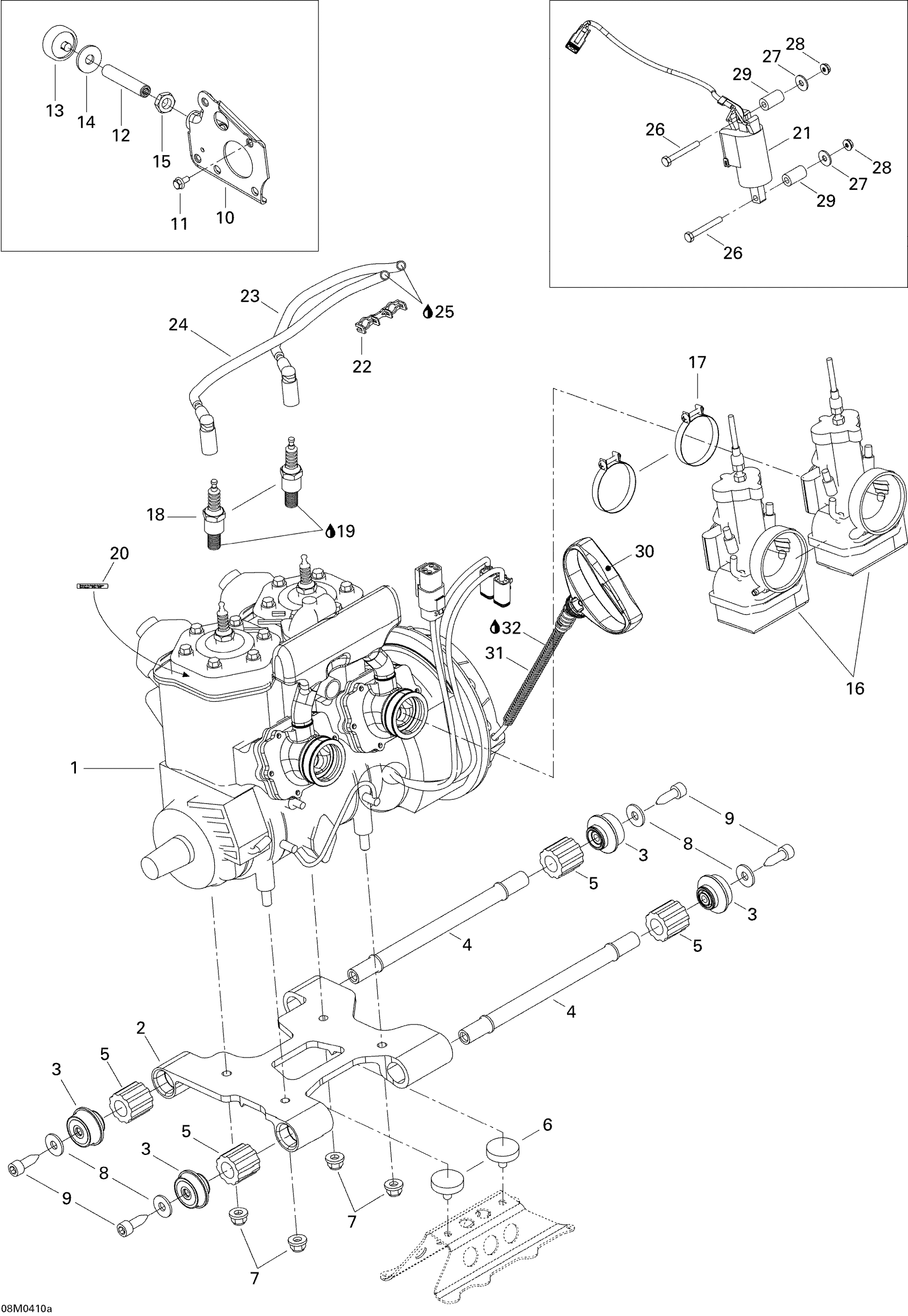 Engine Assembly And Support