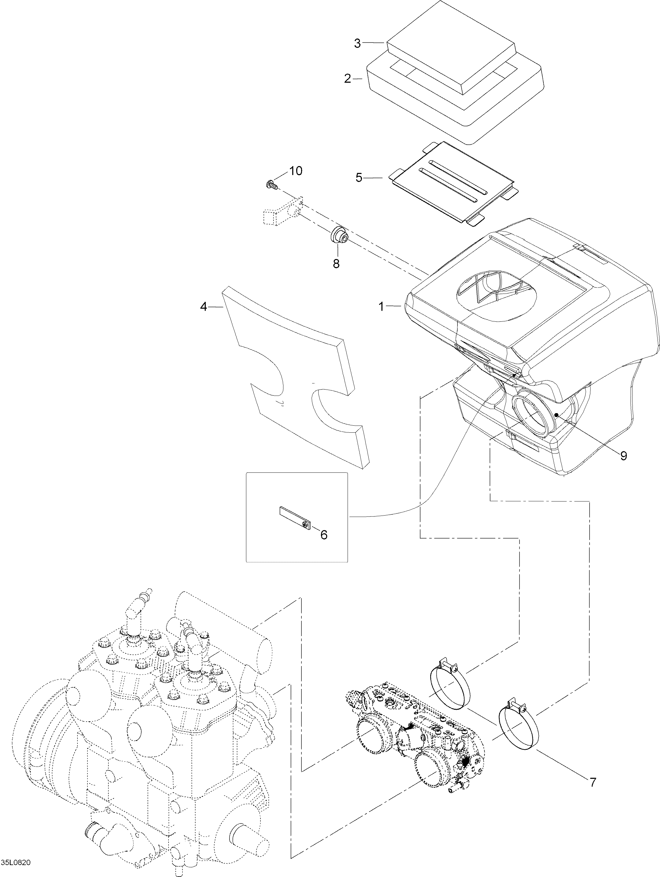 Air Intake System 600HO SDI