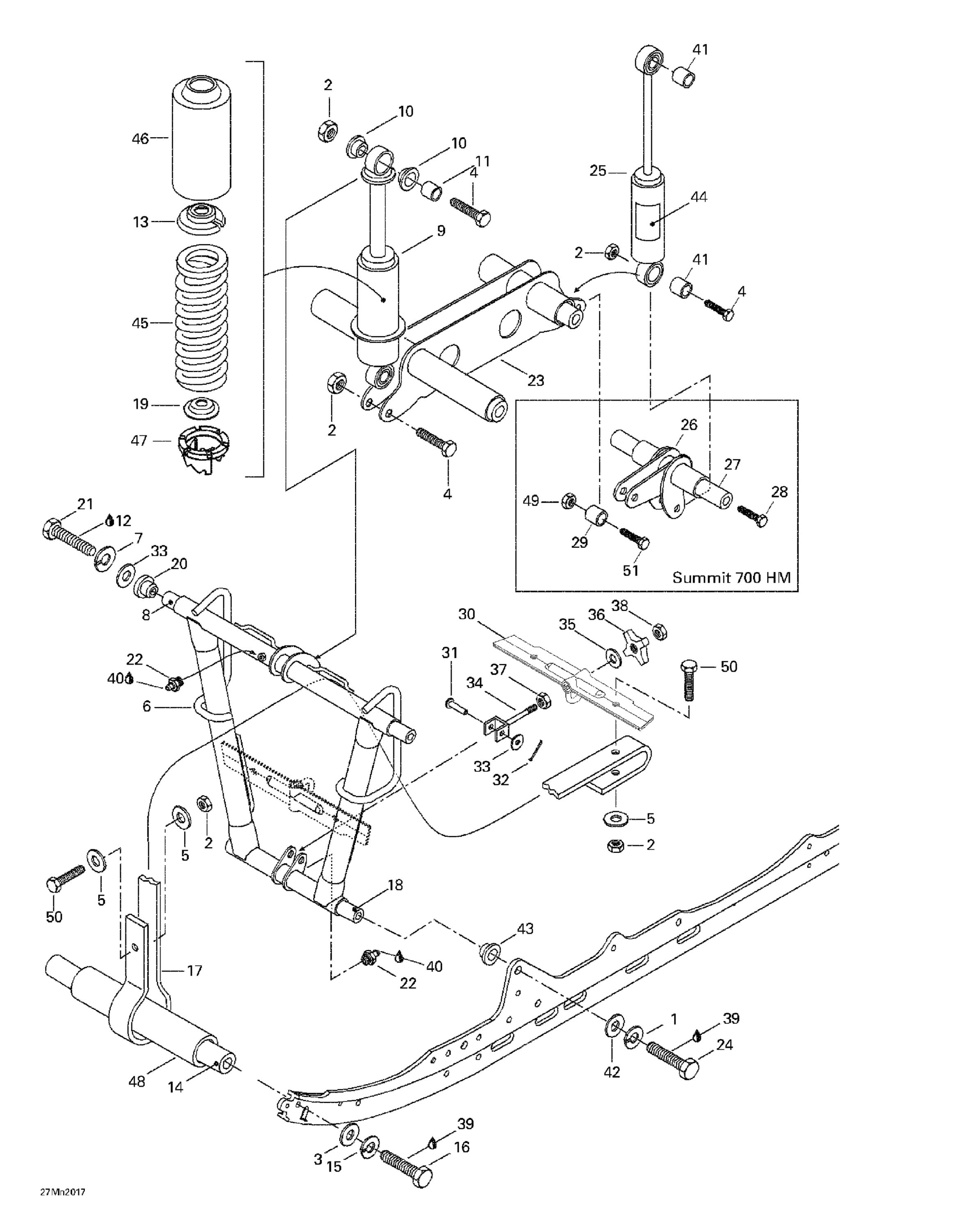 Схема узла: Front Arm, Rear Suspension