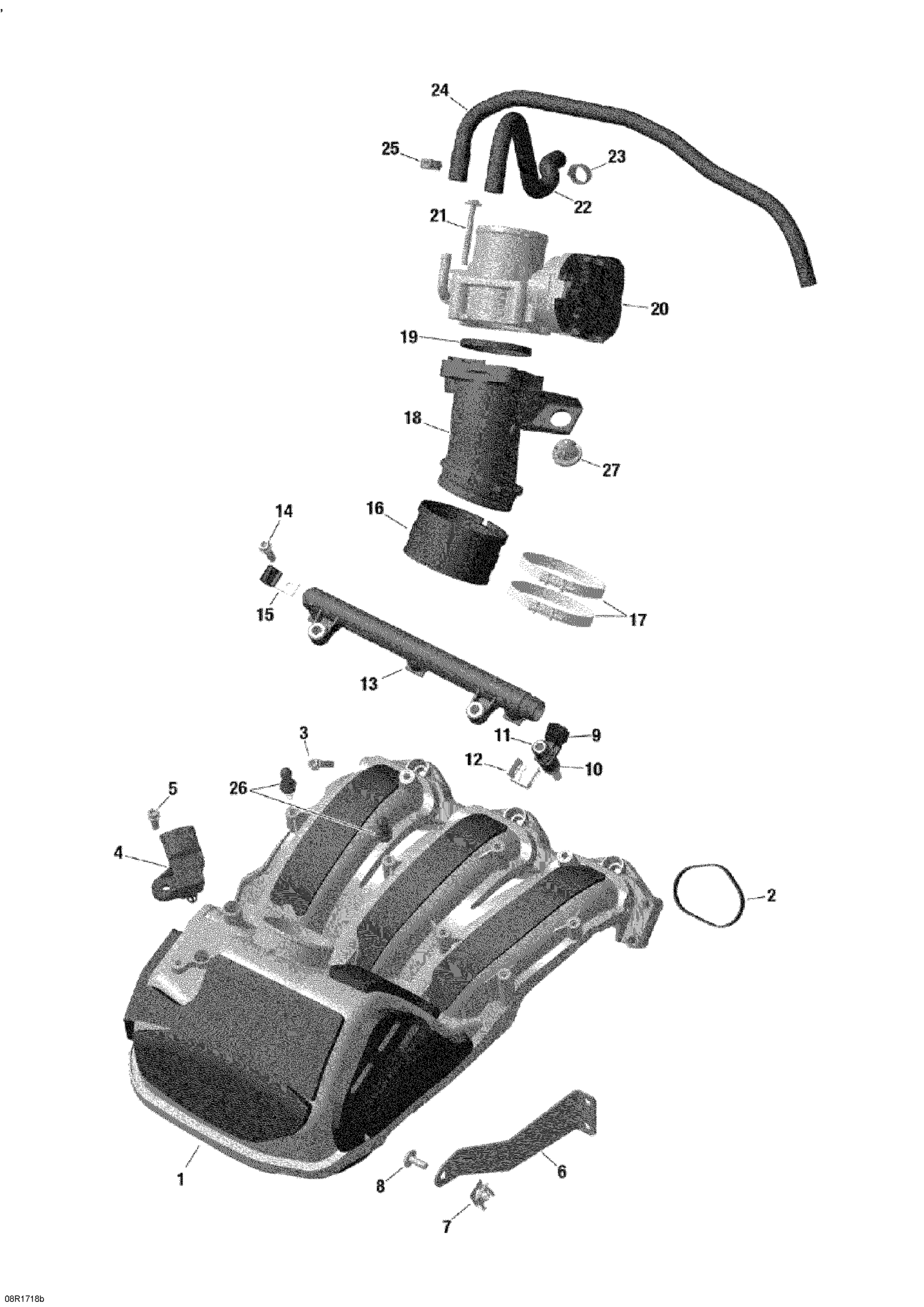 Air Intake Manifold And Throttle Body - 1200 4-TEC