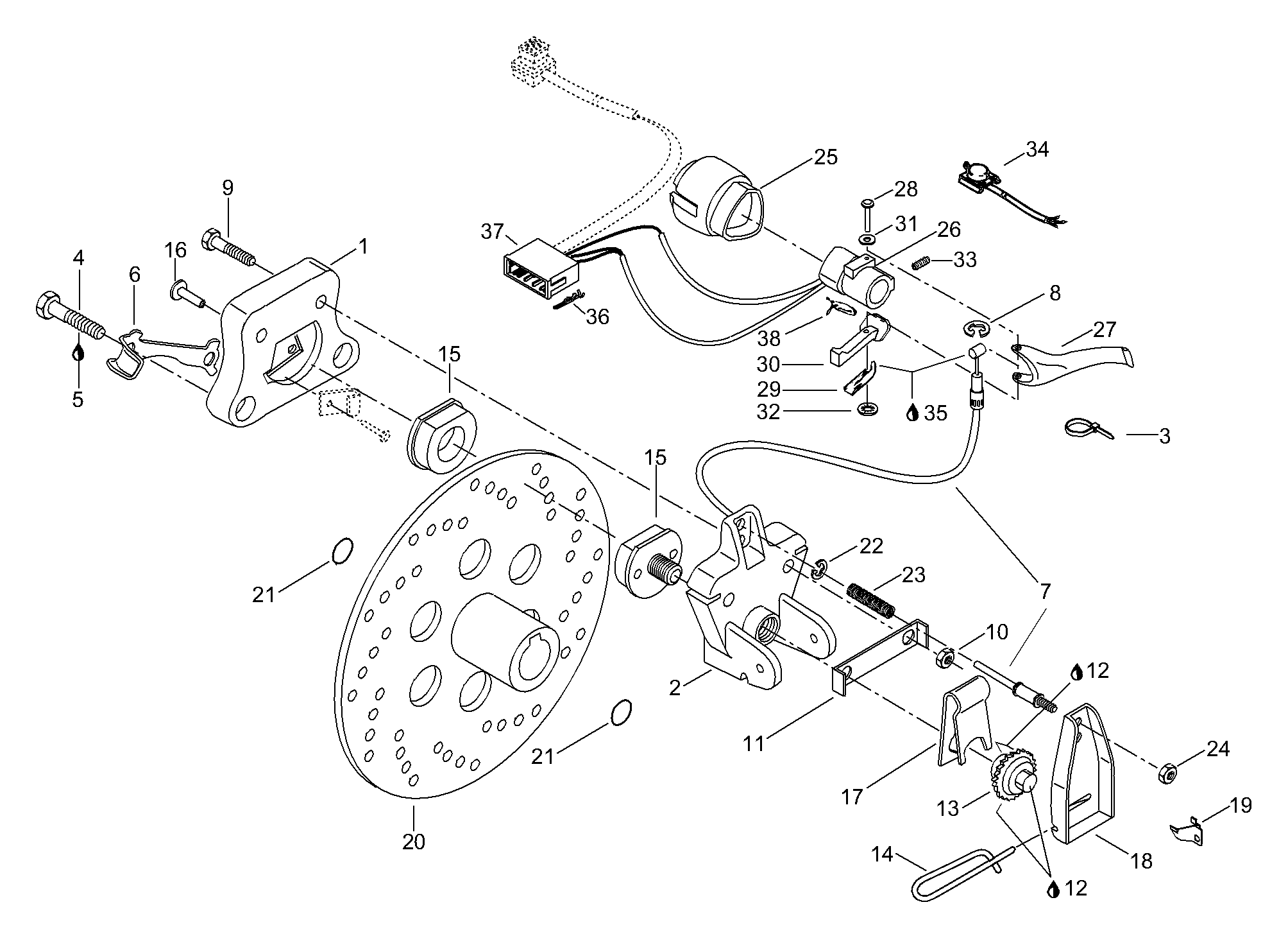 Схема узла: Brake Assy