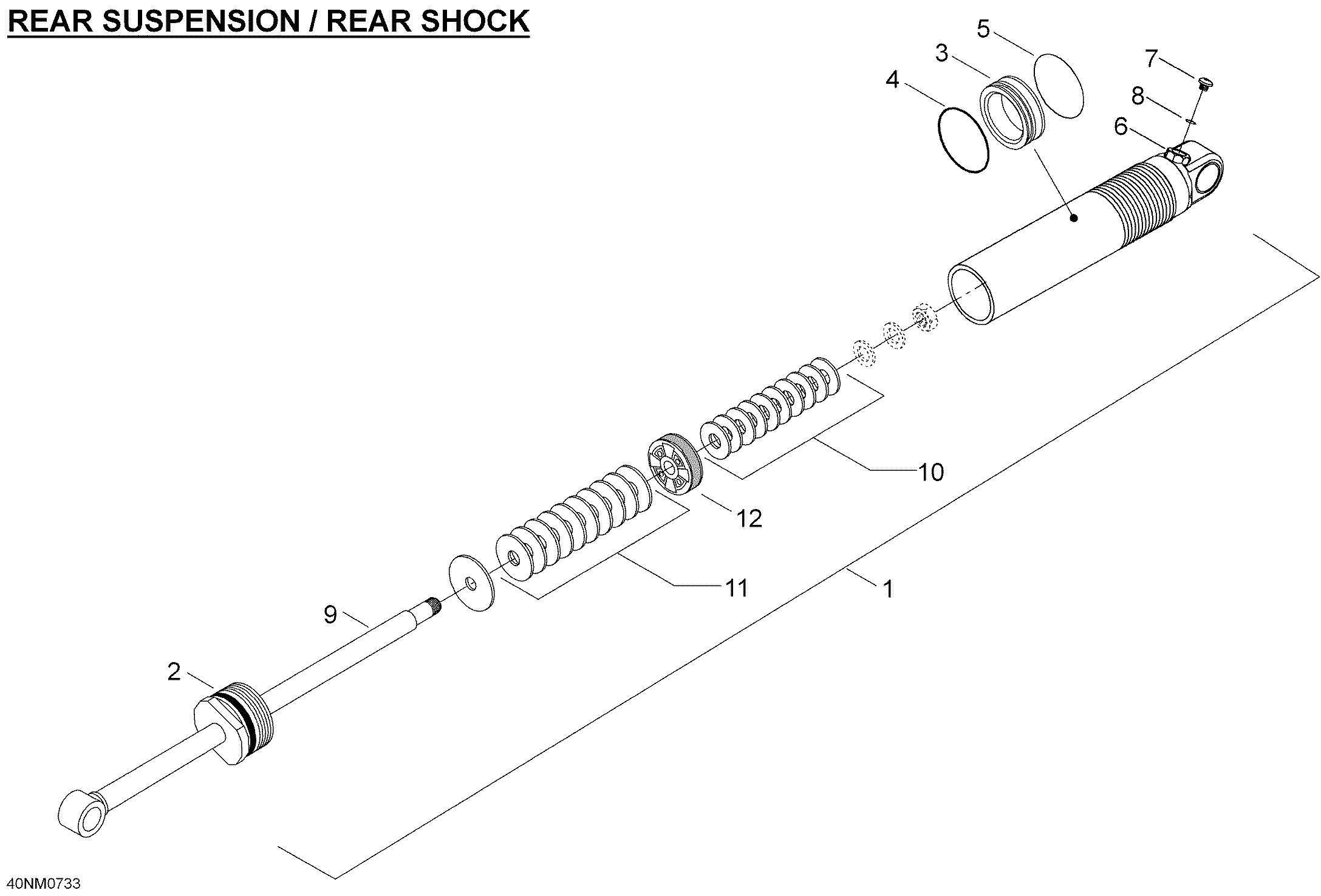 Схема узла: Take Apart Shock, Rear