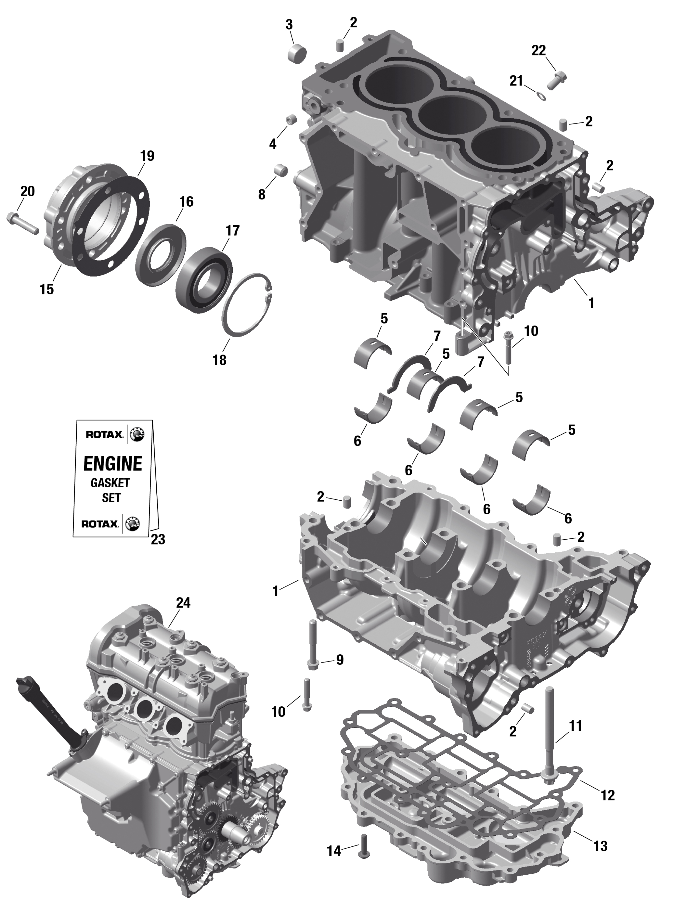 ROTAX - Crankcase