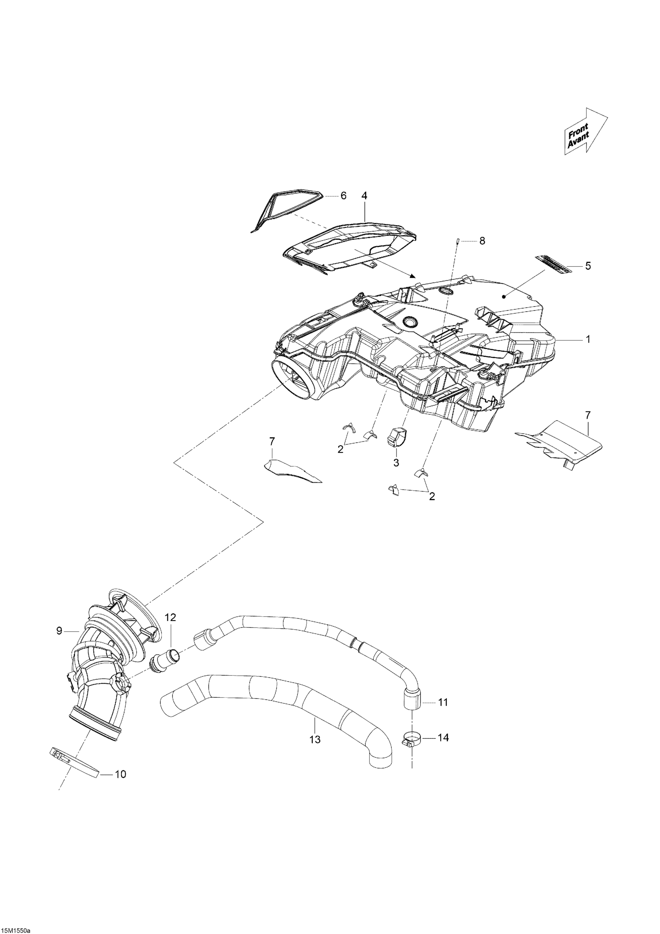 Схема узла: Air Intake System _15M1550a