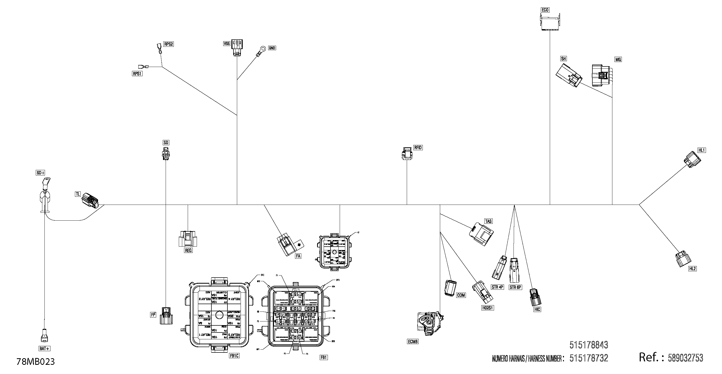 Electric - Main Harness - 515178732