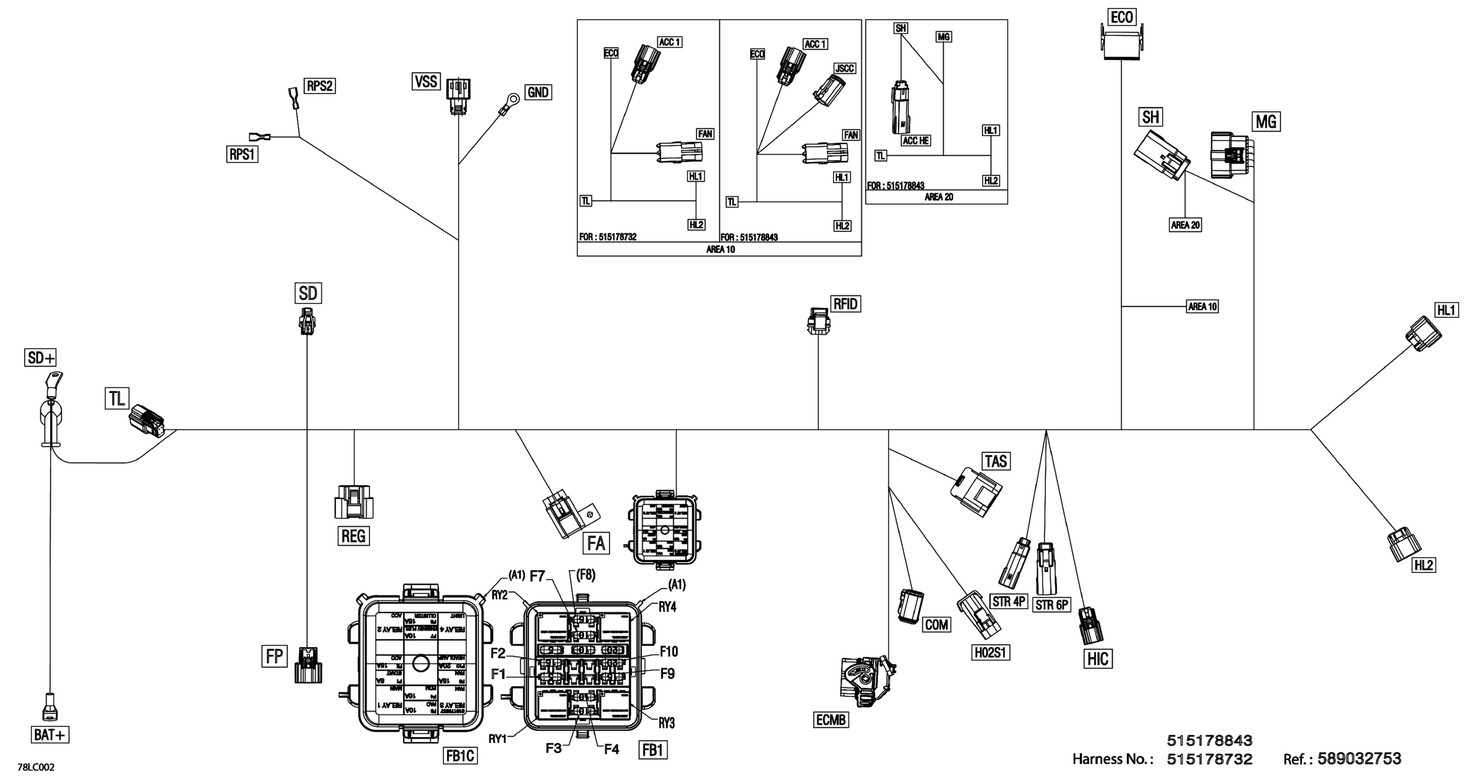 Electric - Main Harness - 515178732