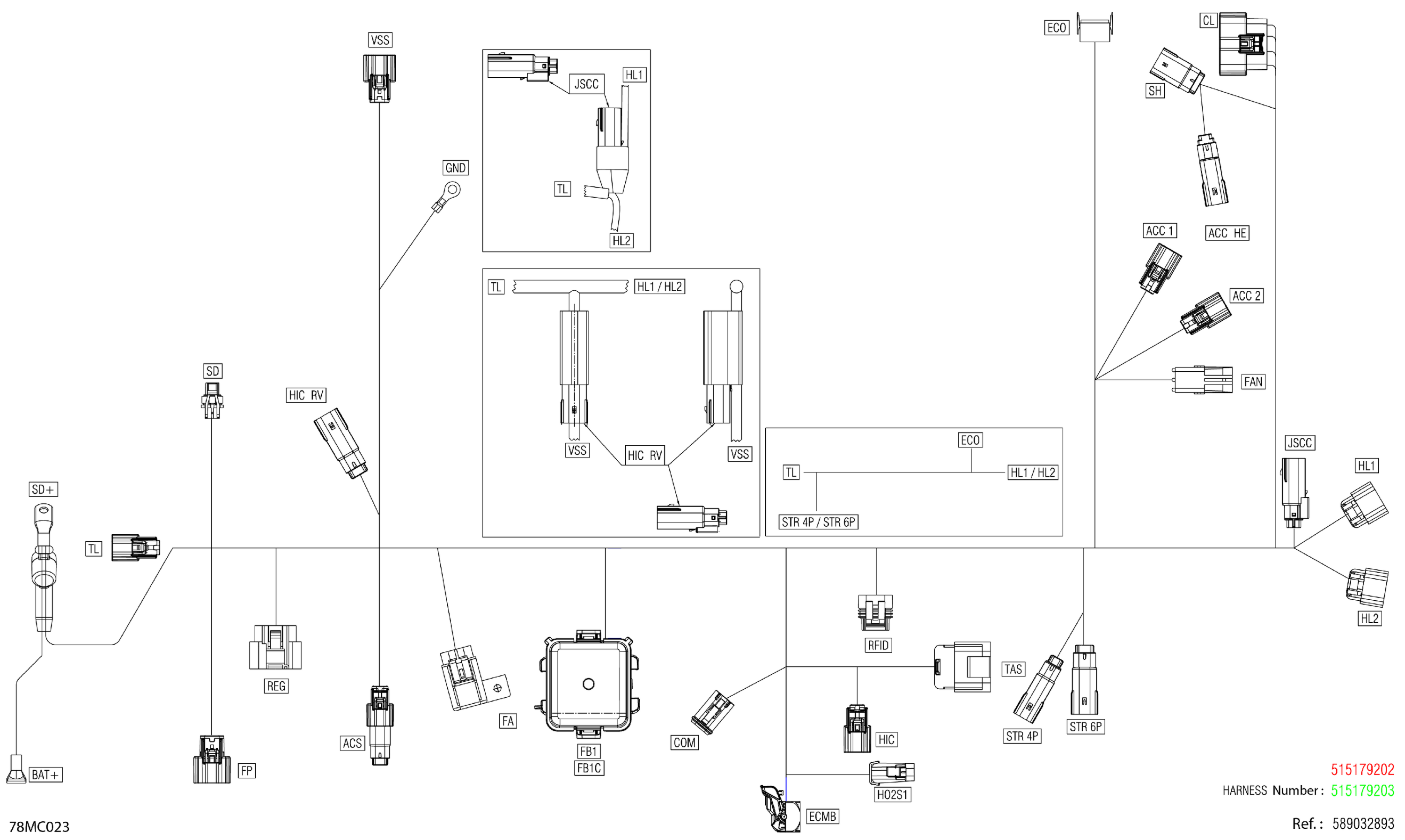 Electric - Main Harness - 515179202