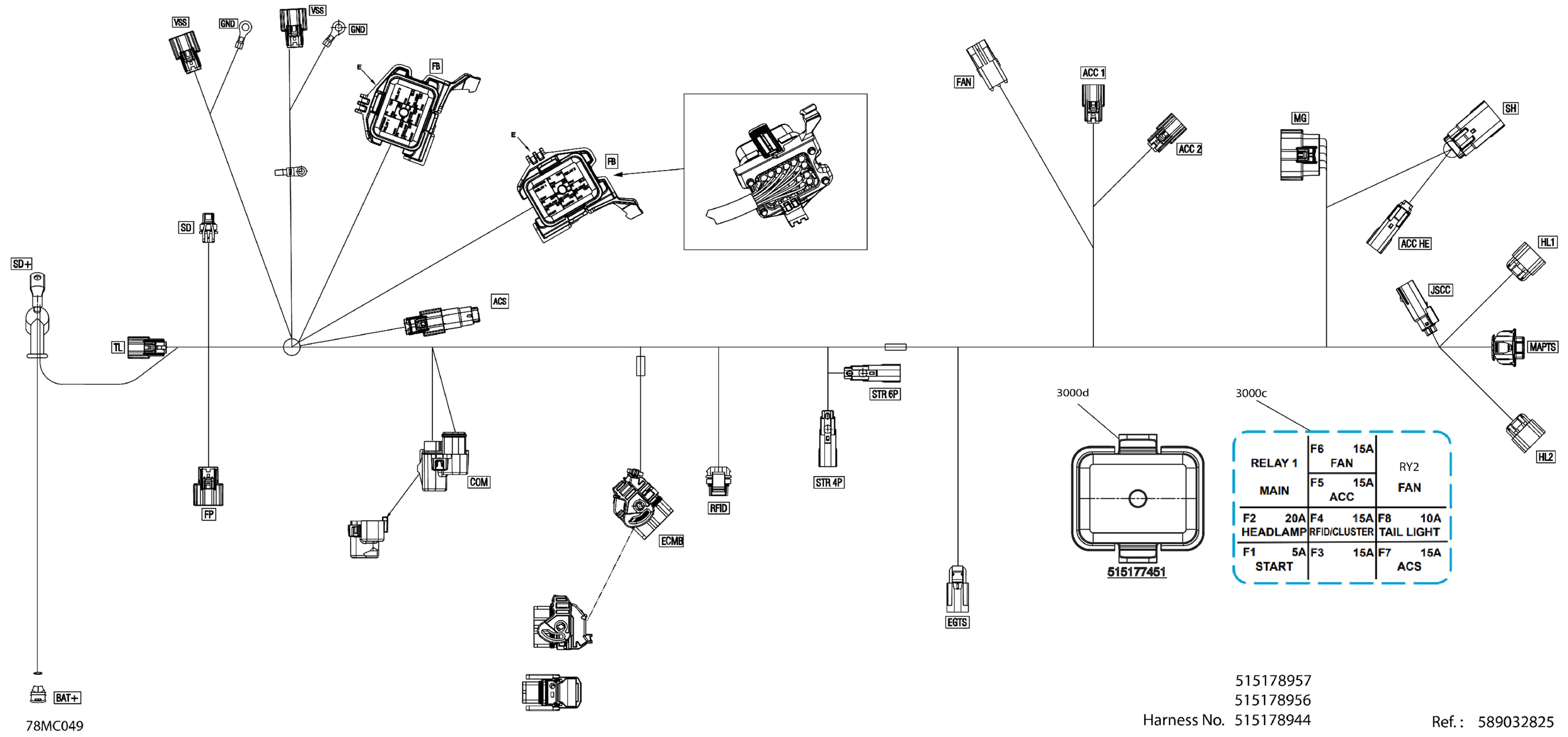 Electric - Main Harness - 515179375