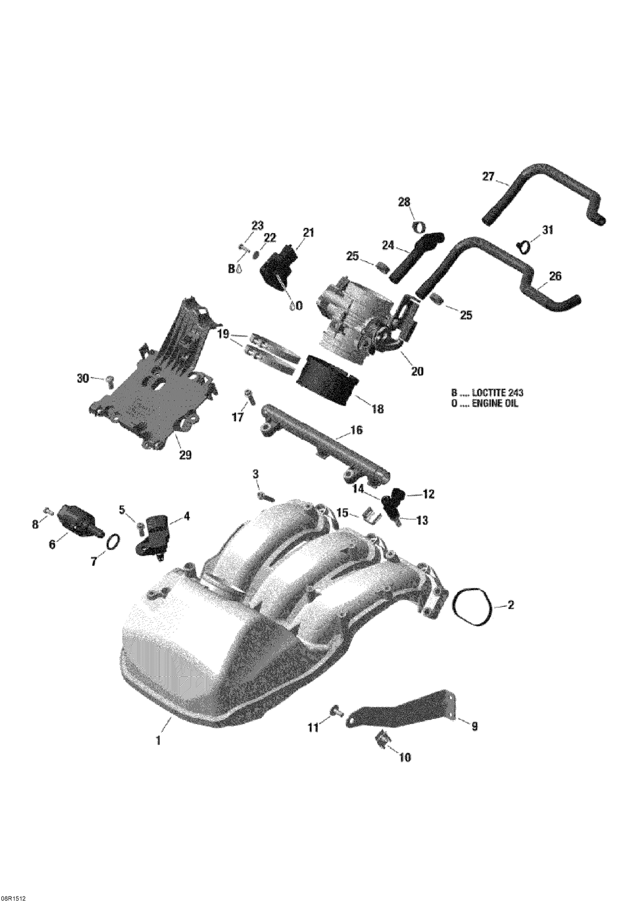 Air Intake Manifold And Throttle Body