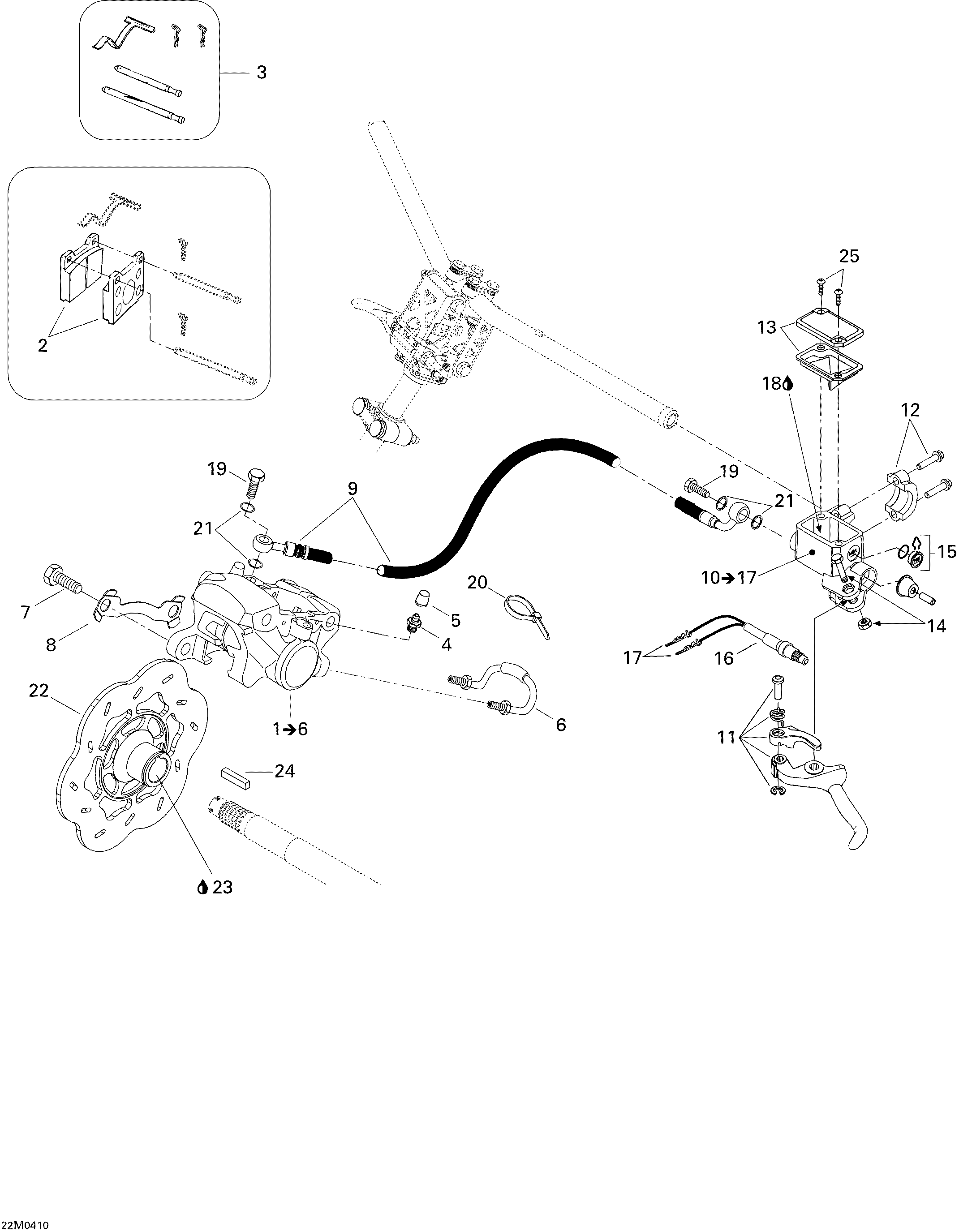 Схема узла: Hydraulic Brake