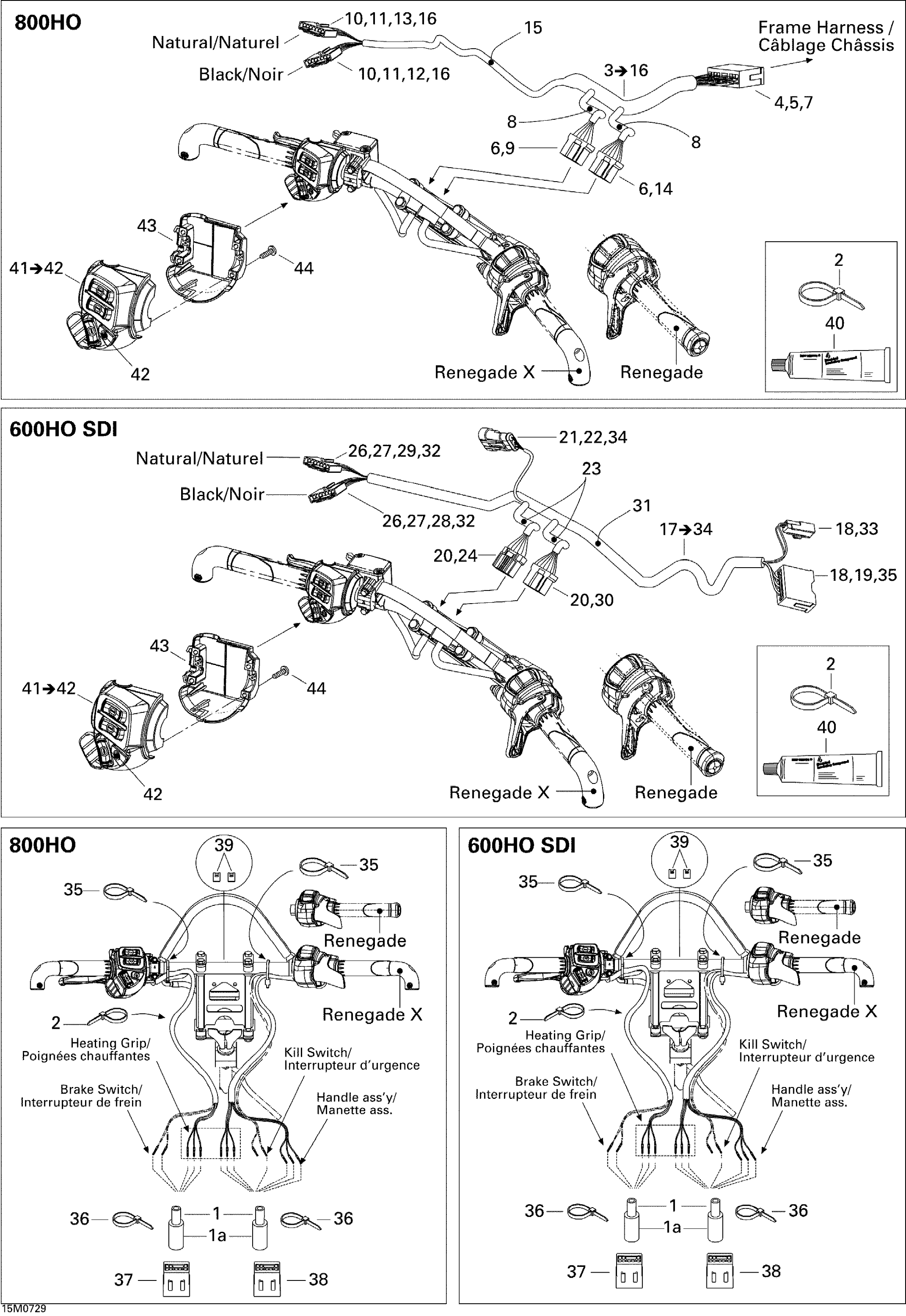 Steering Wiring Harness 800 HO PTEK