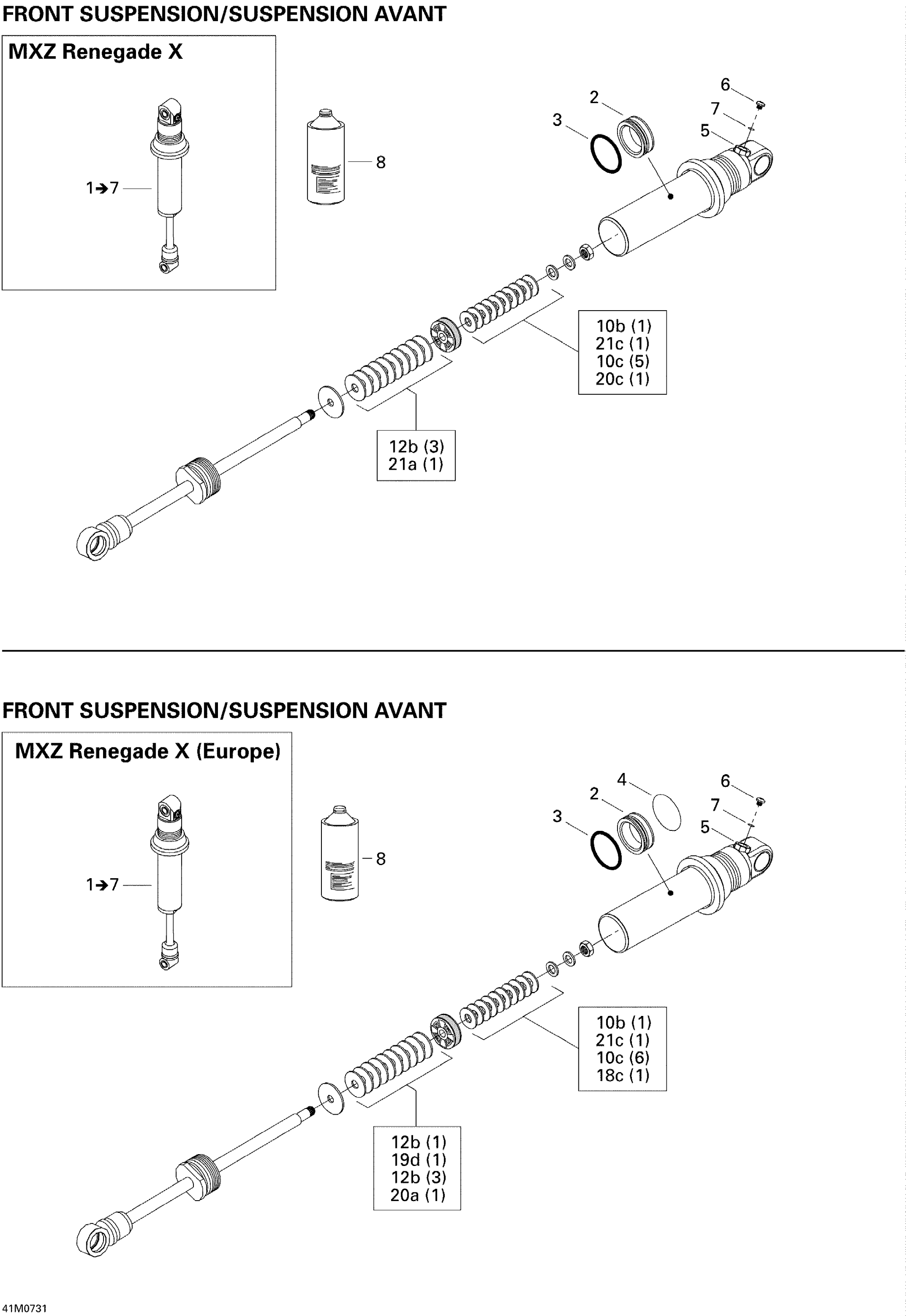 Take Apart Shock, Front RENX