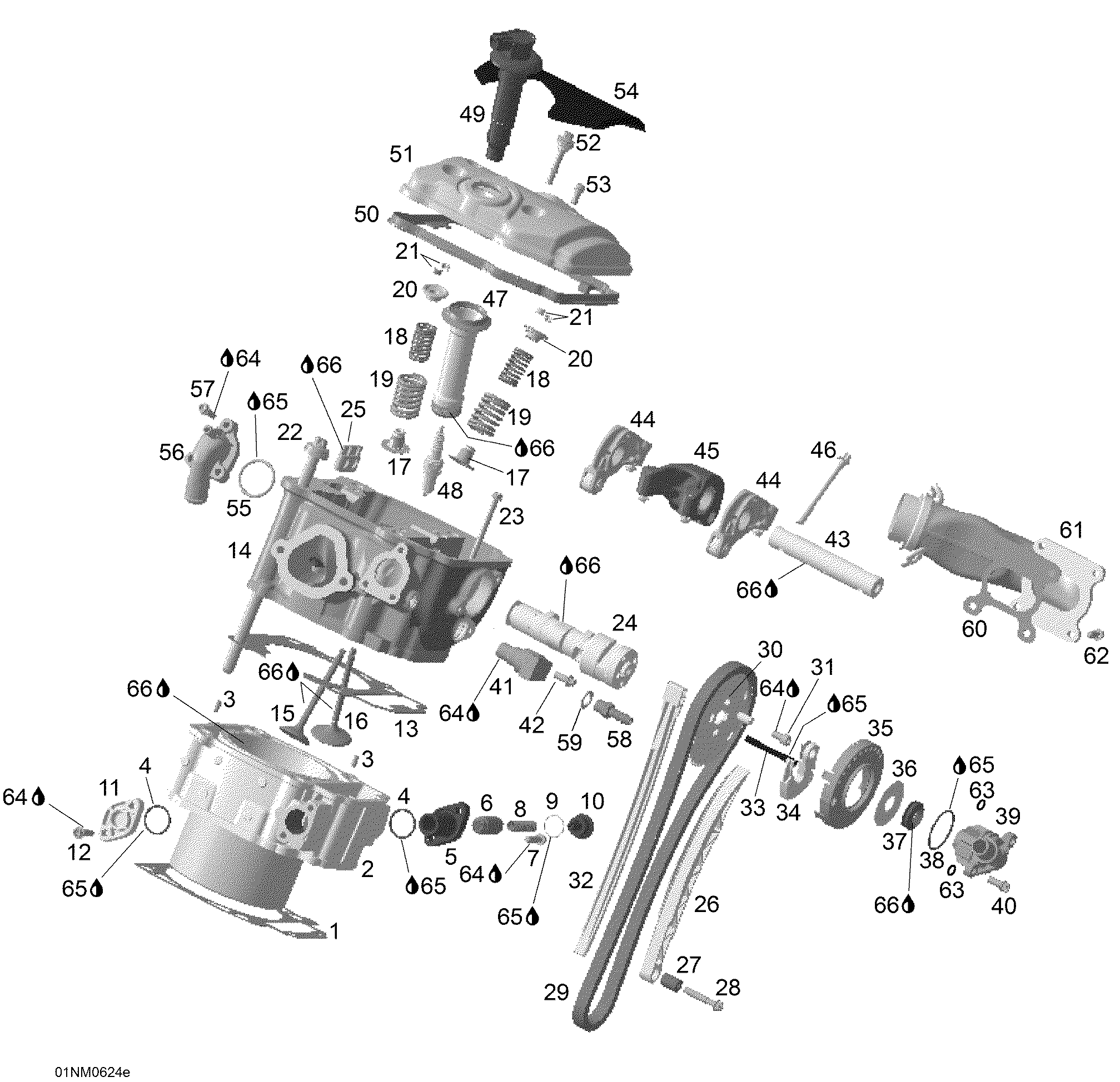 Cylinder and Cylinder Head, Rear Side