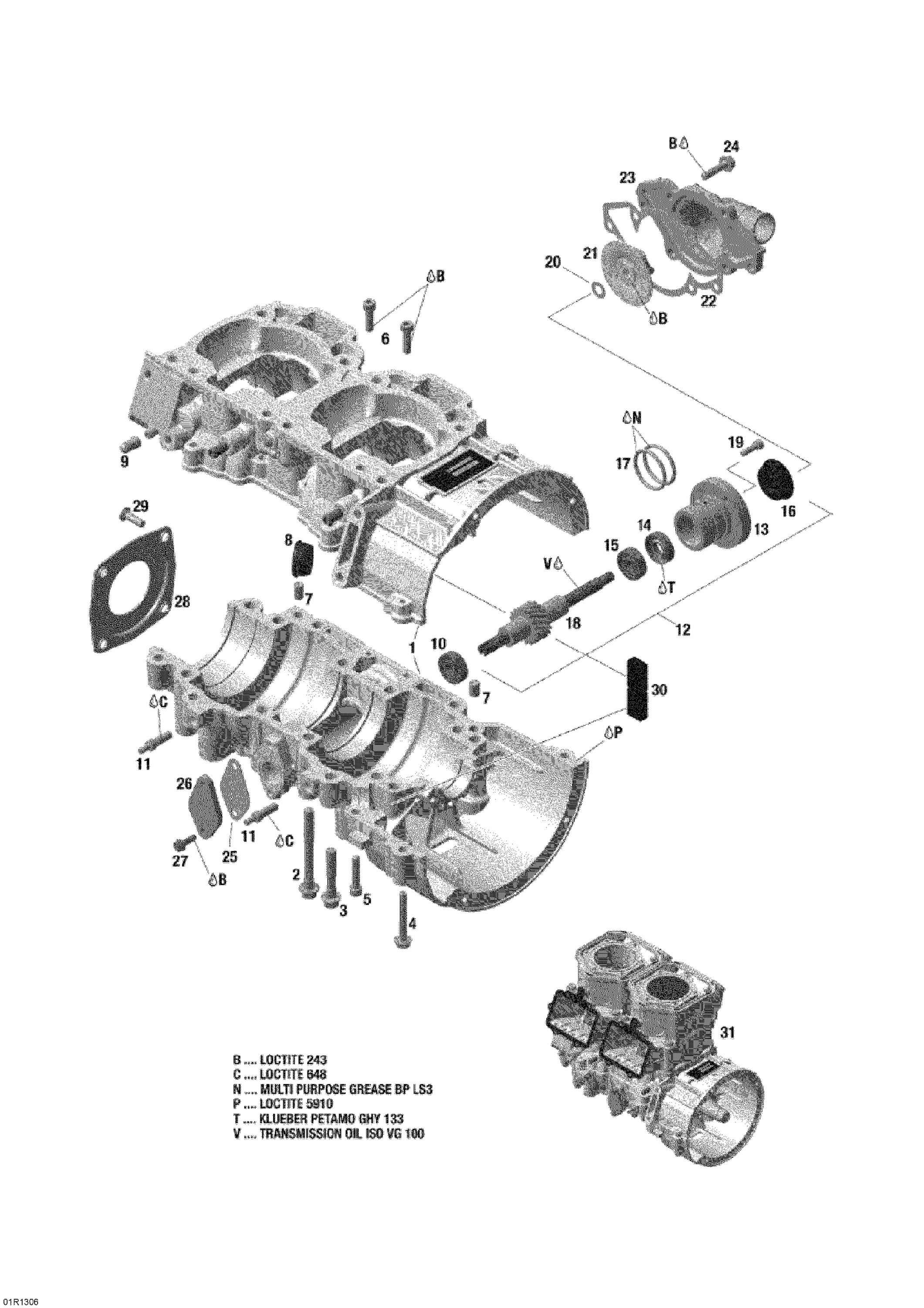 Crankcase And Water Pump