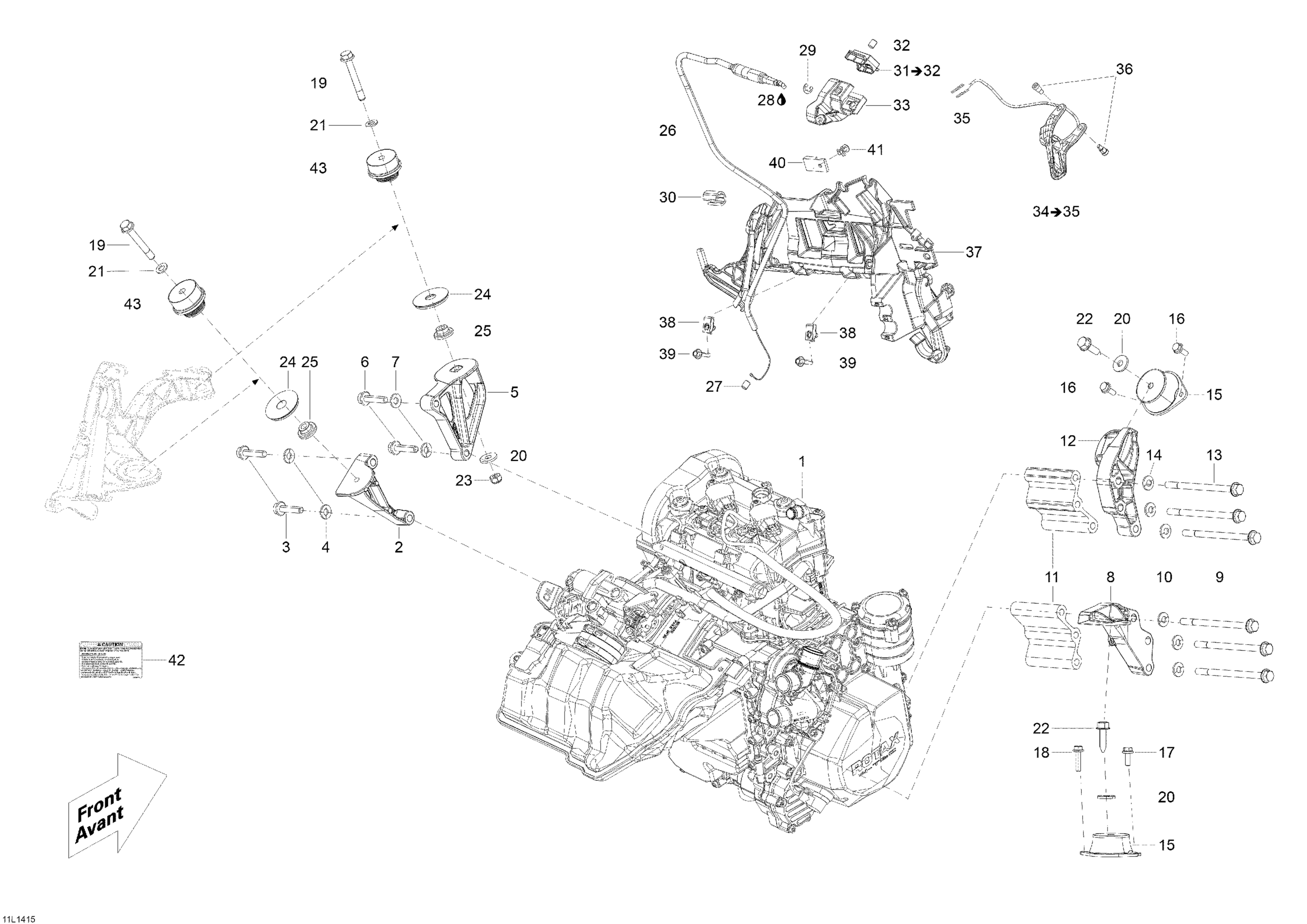 Engine And Engine Support