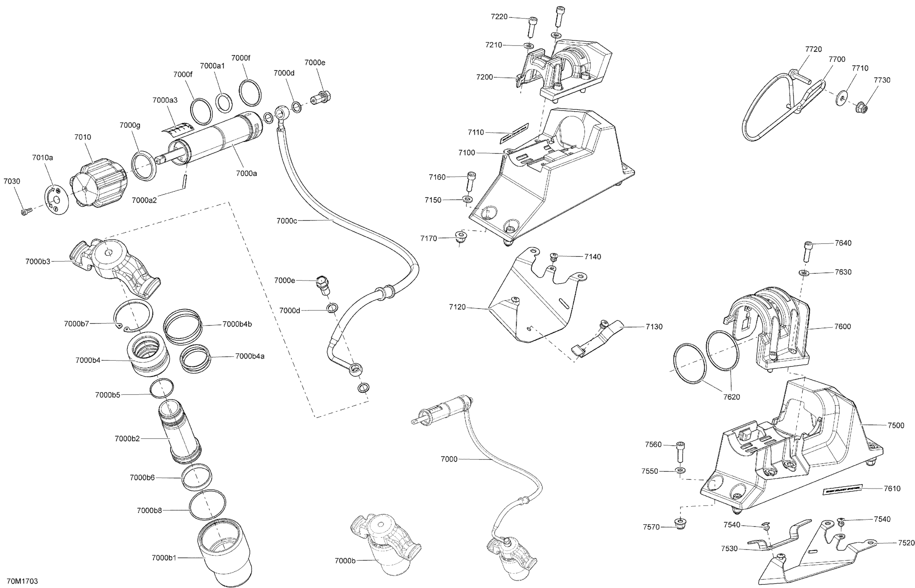 Схема узла: QAS - Quick Adjust Suspension